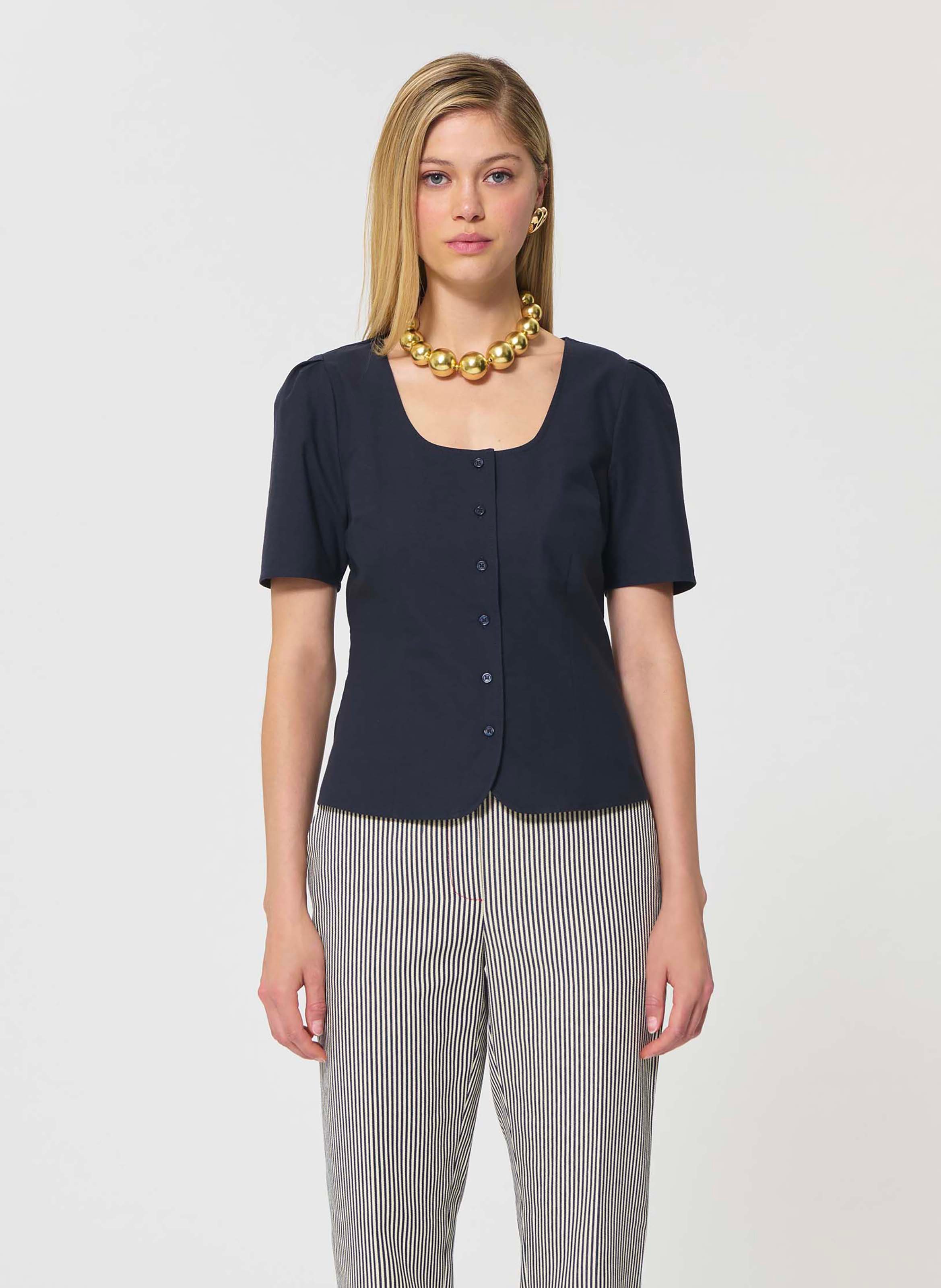 Chemise camina TARA JARMON Bleu