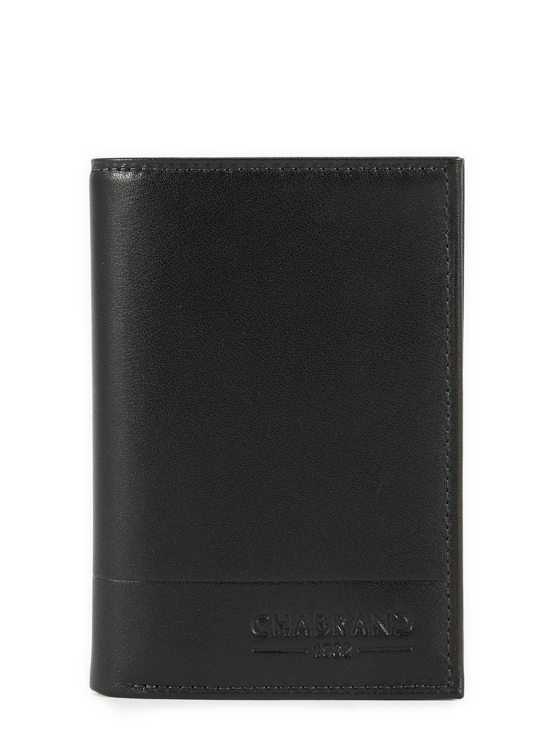 Portafoglio a tre ante in pelle CHABRAND Nero