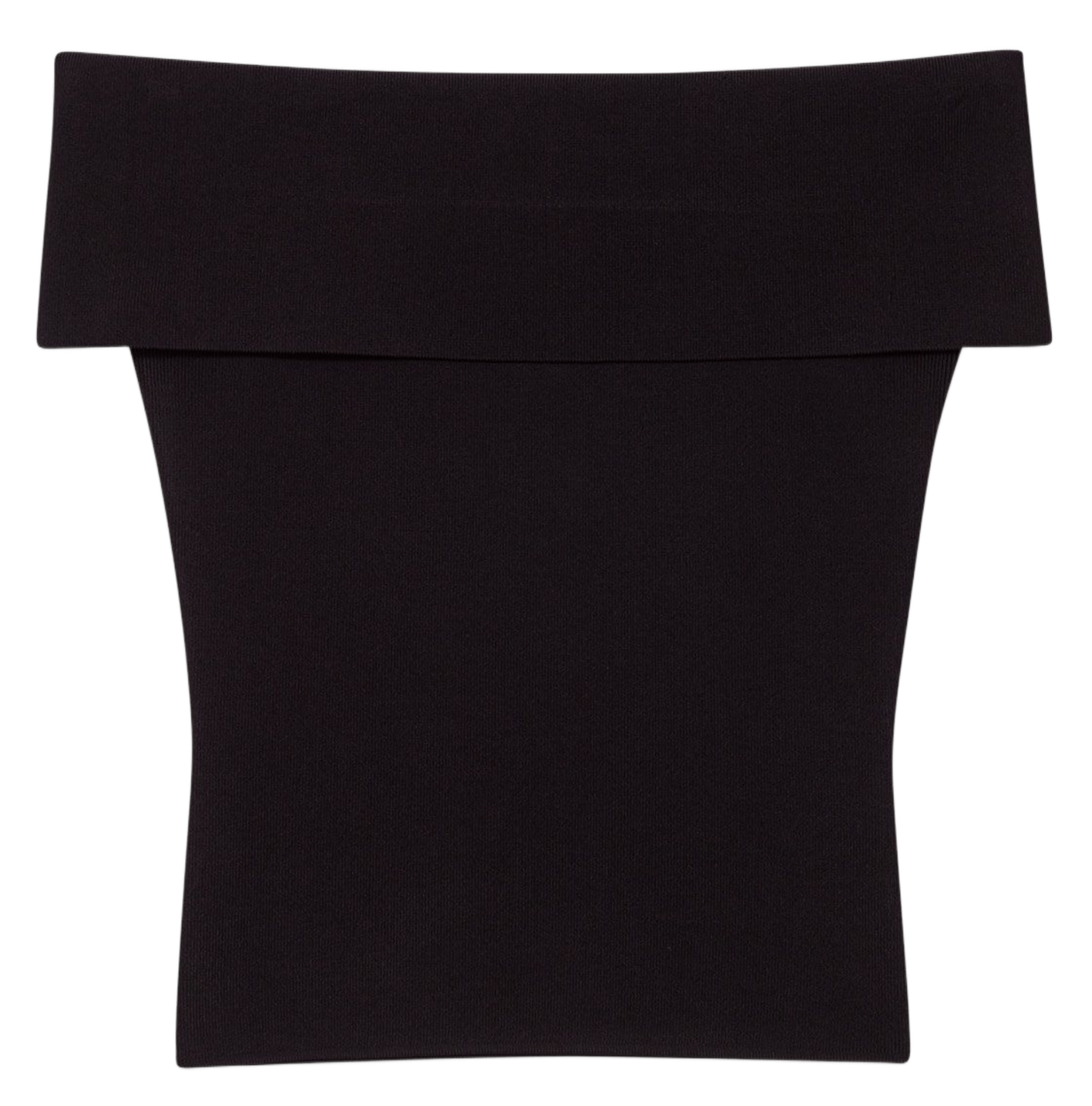 Top col bardot MAJE Noir