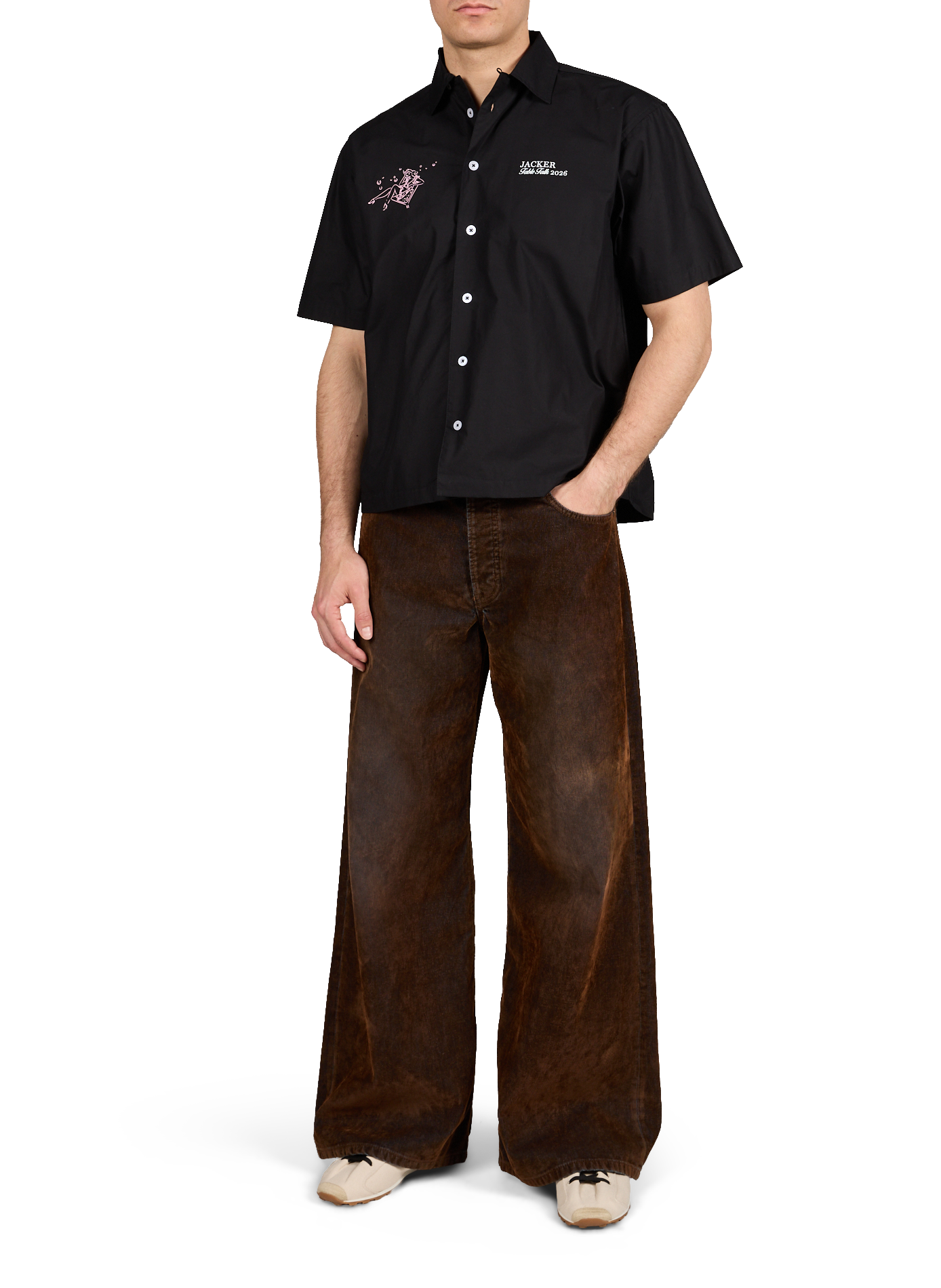 Grace patterned cotton shirt JACKER. Black