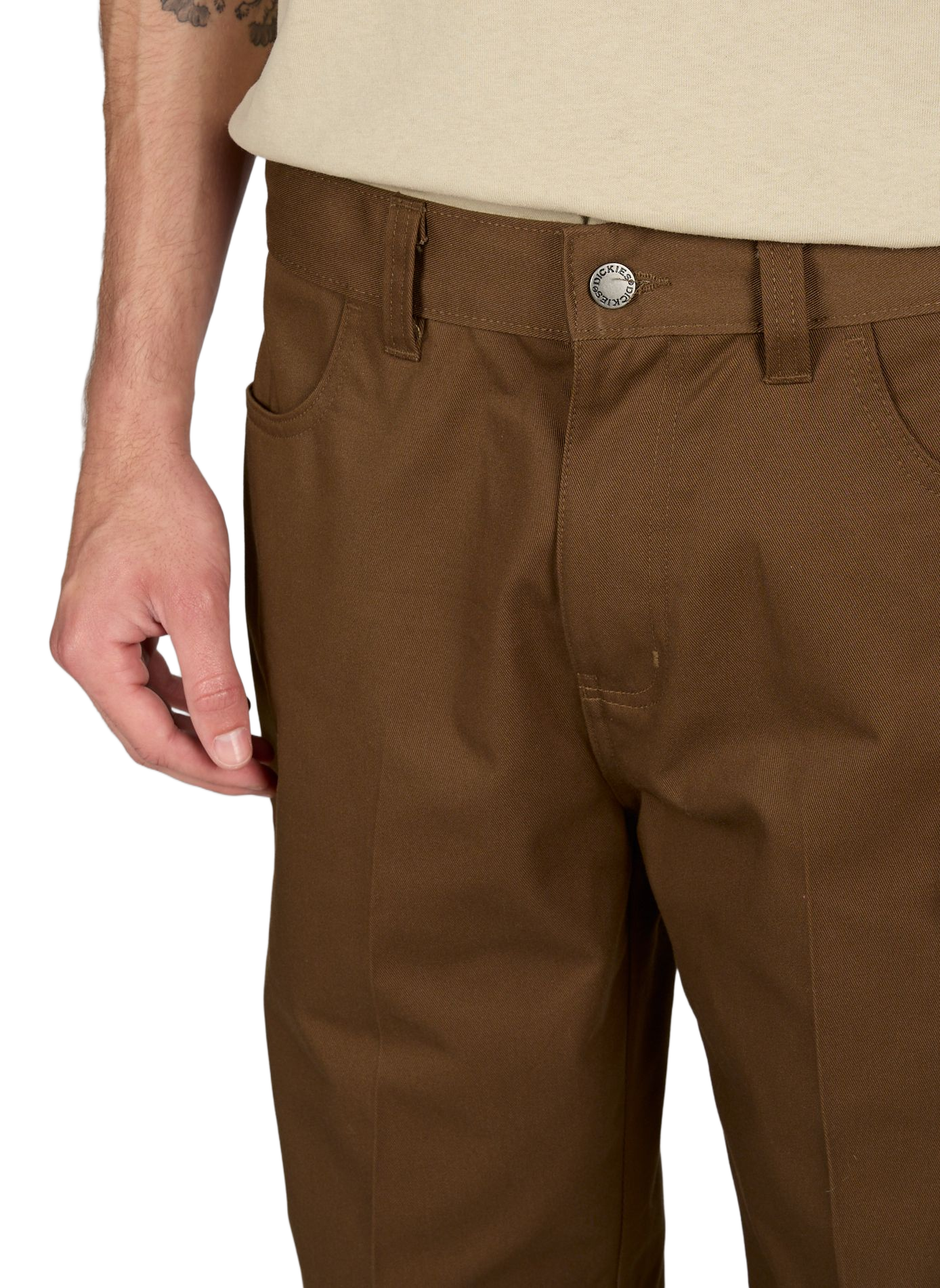 Plain trousers DICKIES Brown