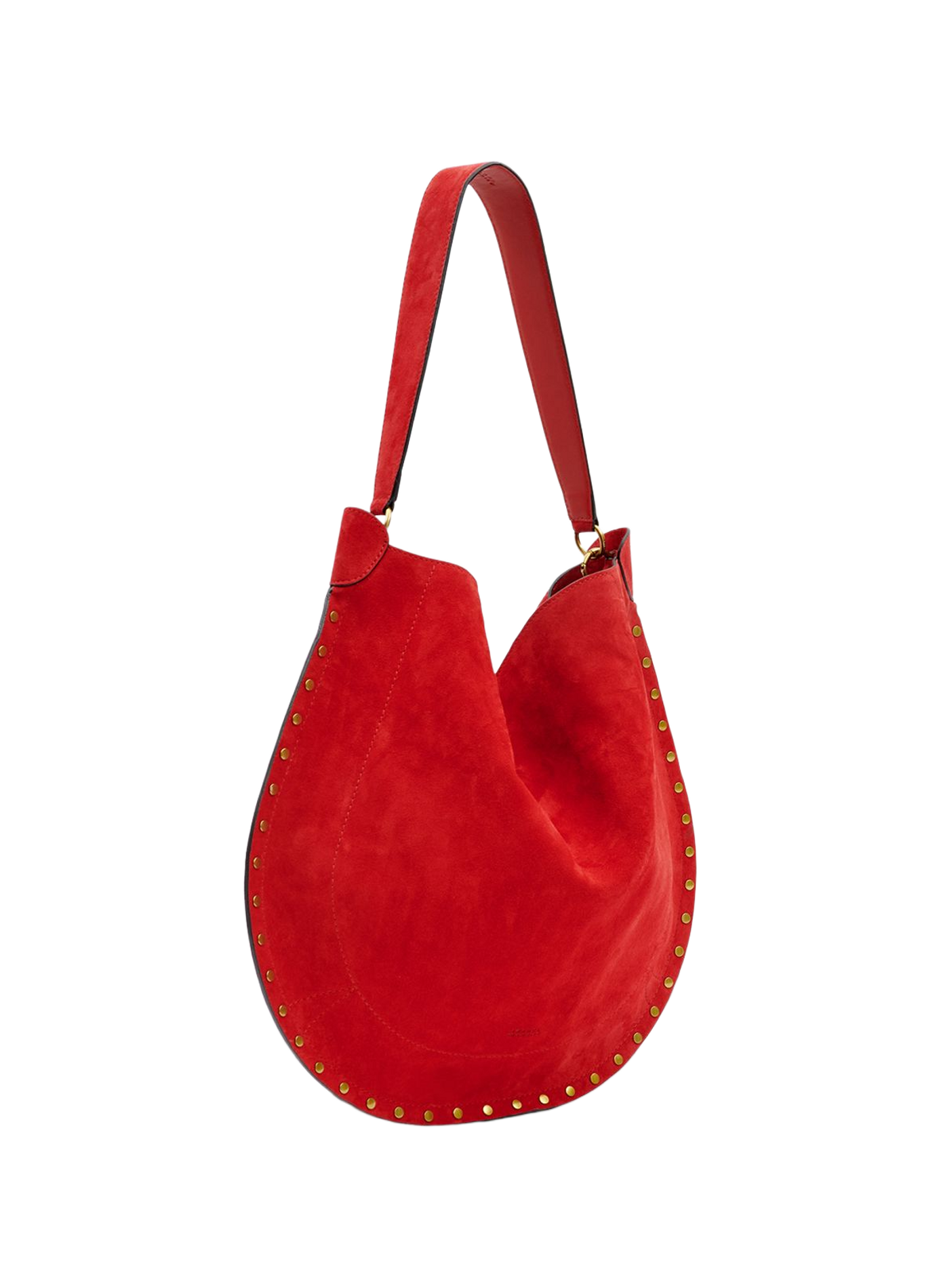 Oskan Hobo shoulder bag in soft calf leather ISABEL MARANT Red