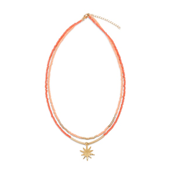 Collier mini perles à soleil Collier mini perles à soleil