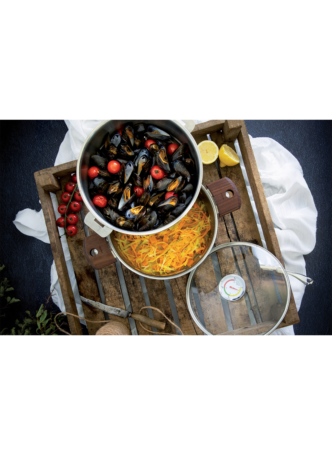 Cuiseur ensemble cuisson Biome en inox CRISTEL Gris