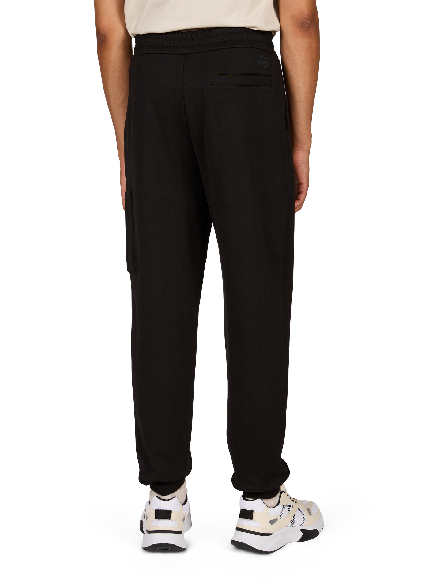Broek met cargozakken van katoen MONCLER Zwart