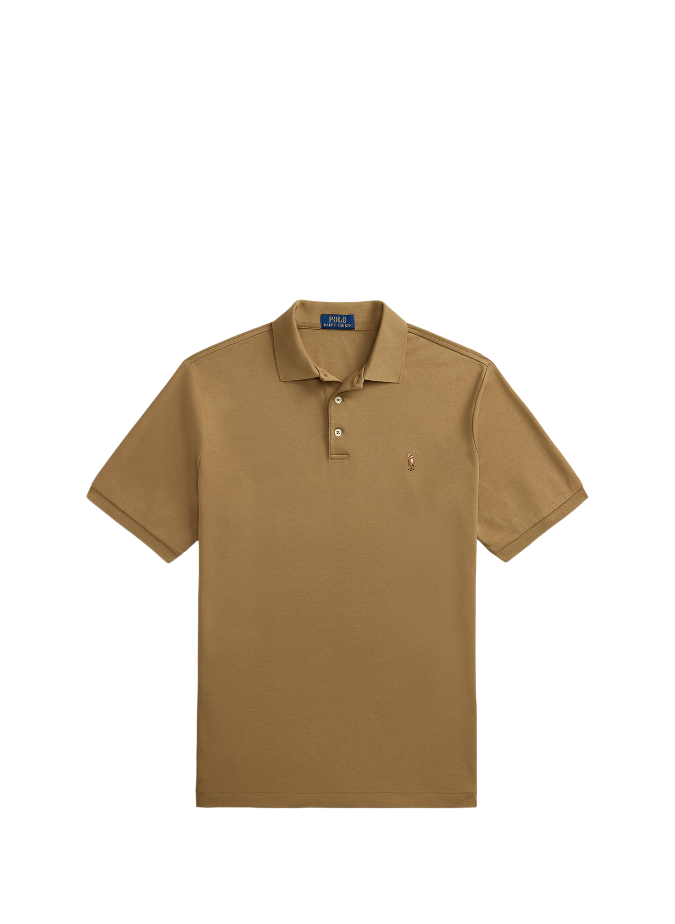 Polo droit en piqué de coton POLO CUSTOM FIT [10940] Cafe brown