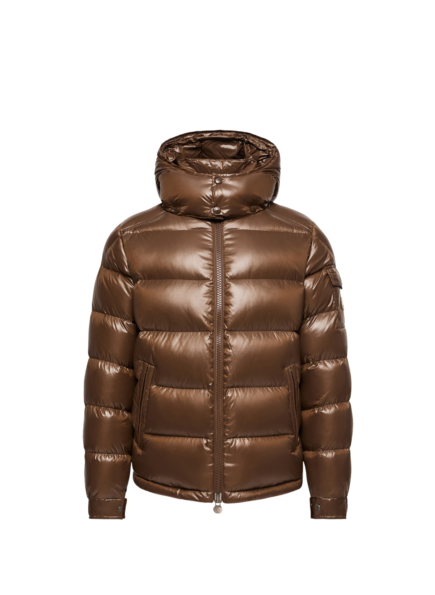Chaleco acolchado recto Maya sin mangas MONCLER Beige