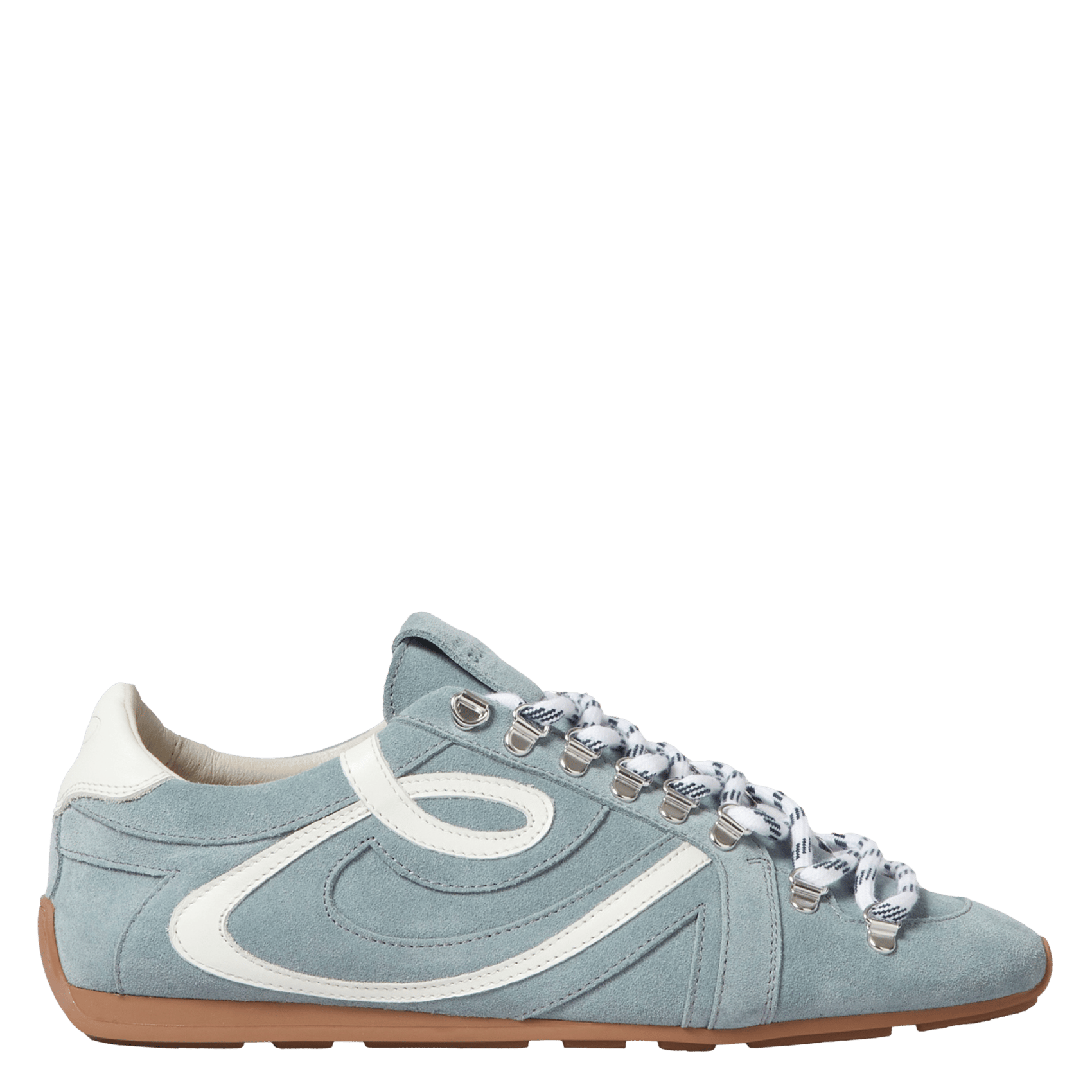 Baskets basses en cuir velours CLAUDIE PIERLOT Bleu