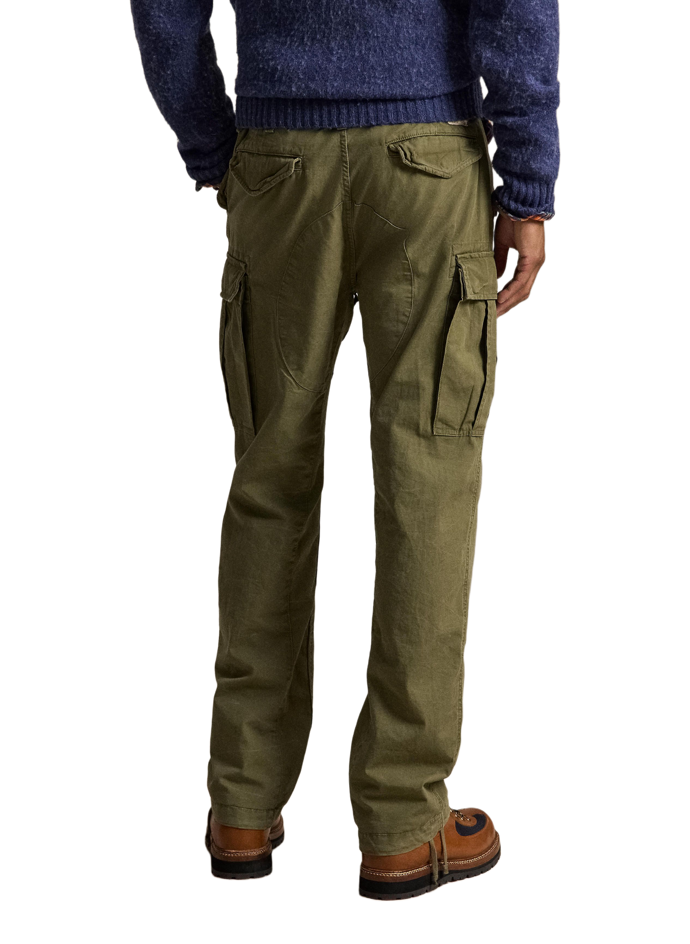 Pantalon droit en coton POLO RALPH LAUREN Vert