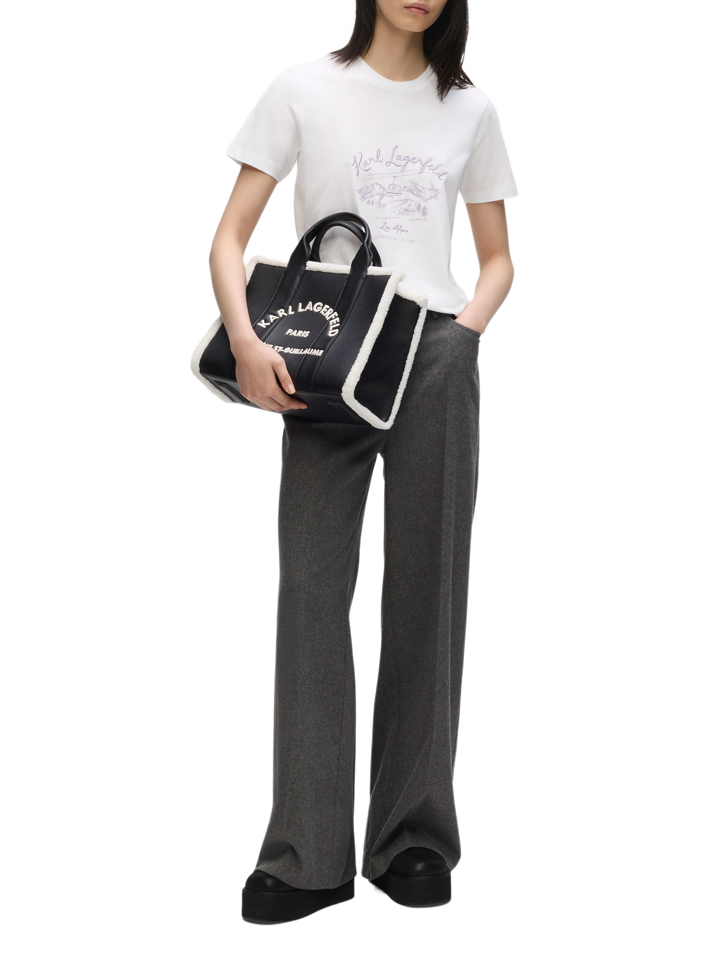 Sac à main K/RSG Square KARL LAGERFELD Noir