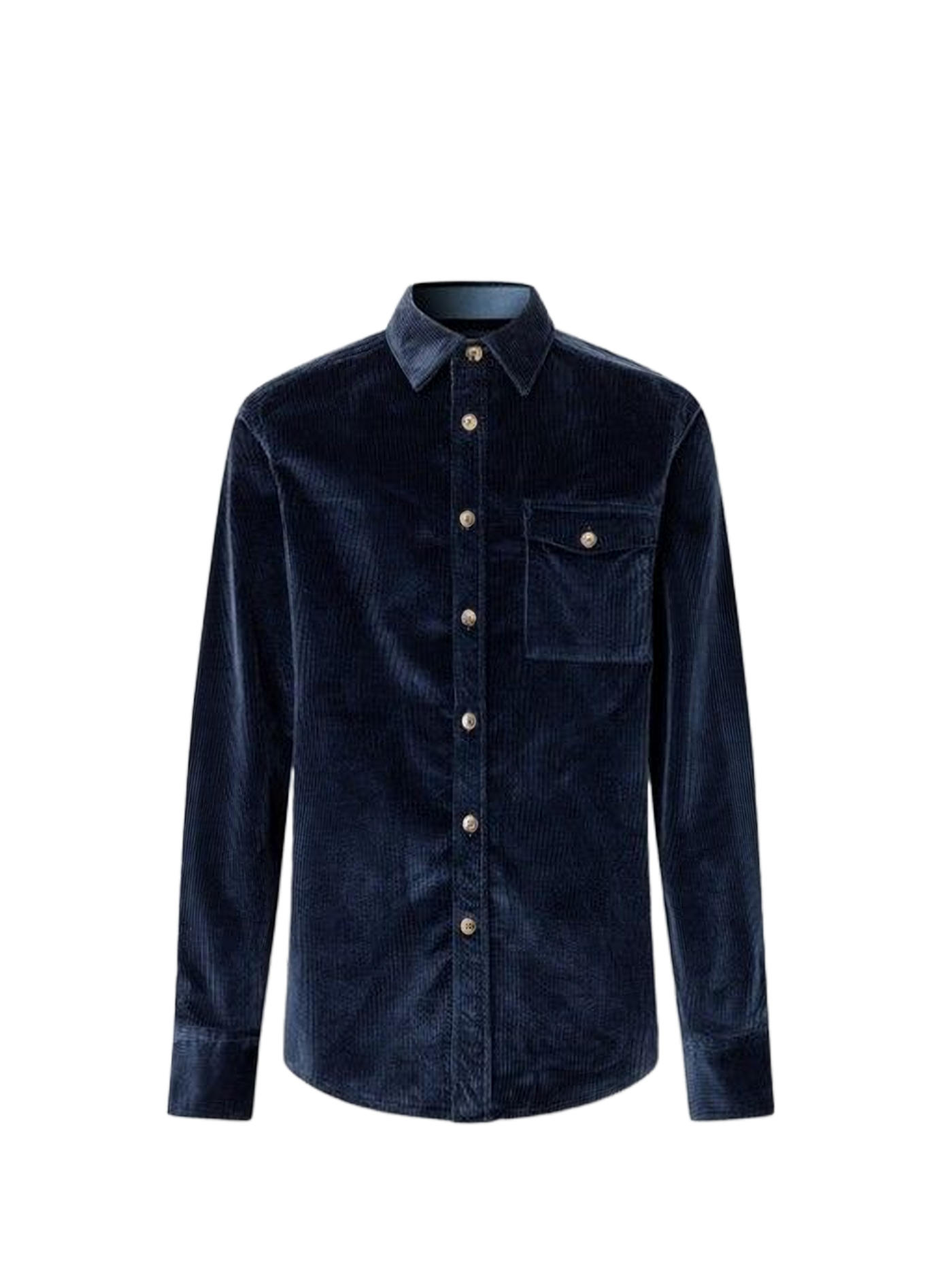 Shirt with classic collar in blended cotton FACONNABLE Blue