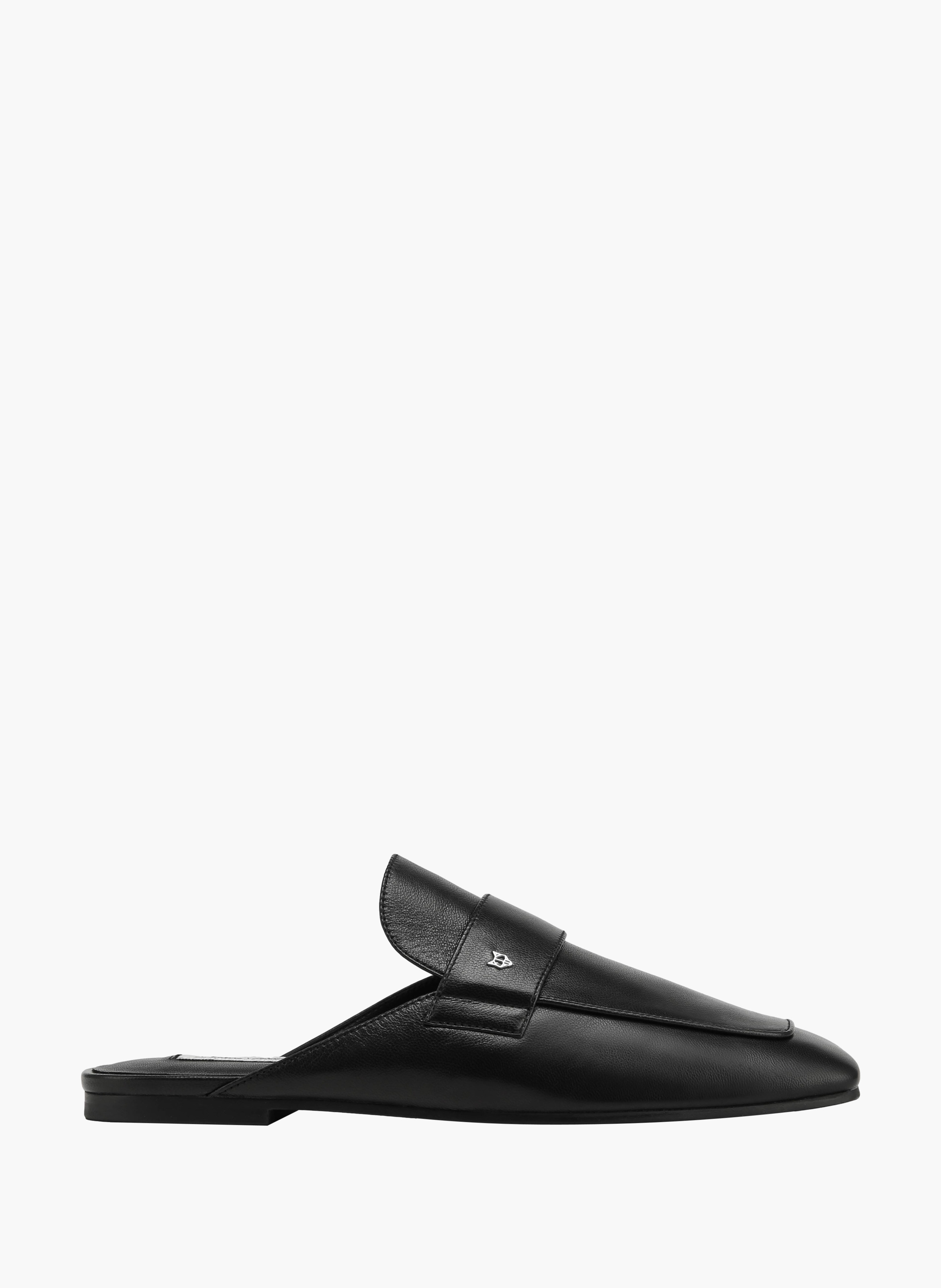 Bridgerton loafers van leer NAKED WOLFE Zwart