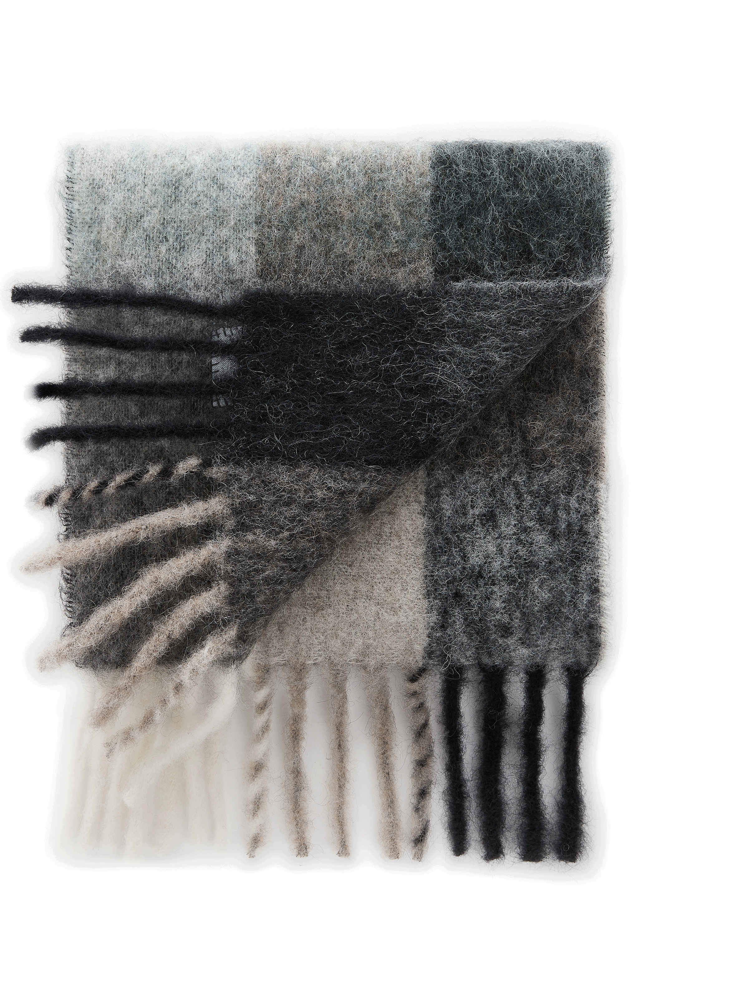 Large check scarf ACNE STUDIOS Green