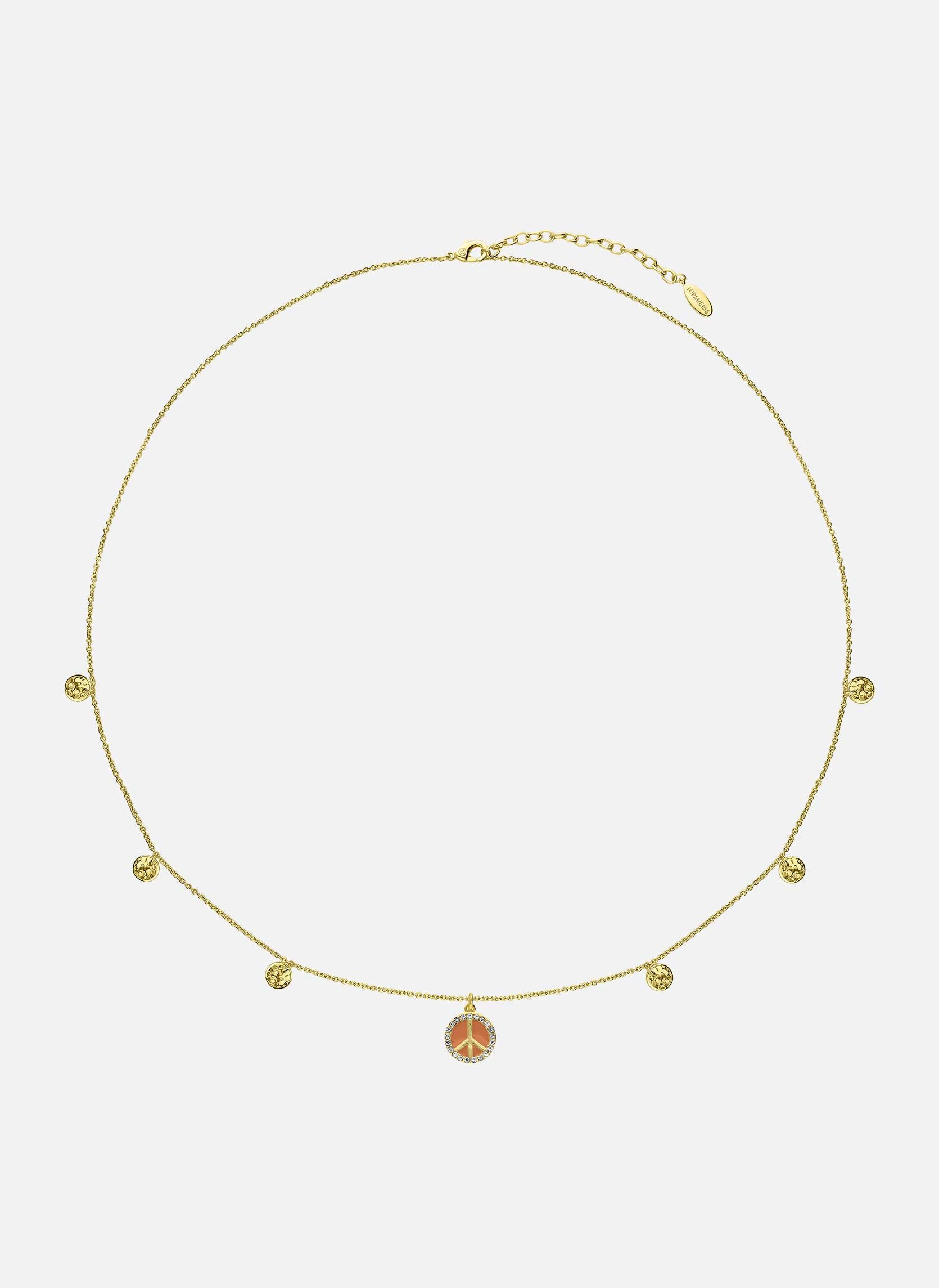 Collier avec pampilles en laiton doré serenity HIPANEMA Orange