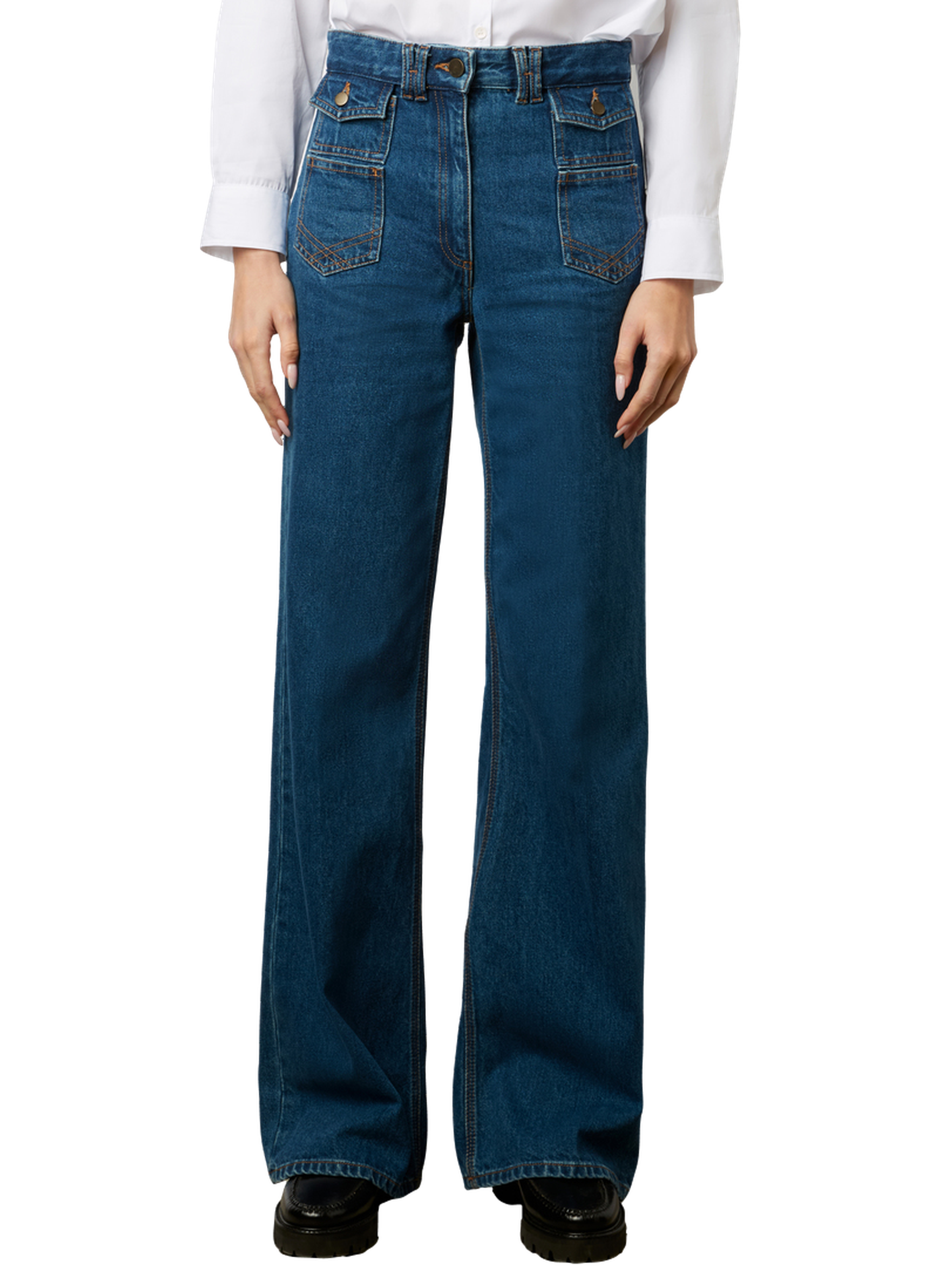 Jean flare taille haute - anna GERARD DAREL Bleu