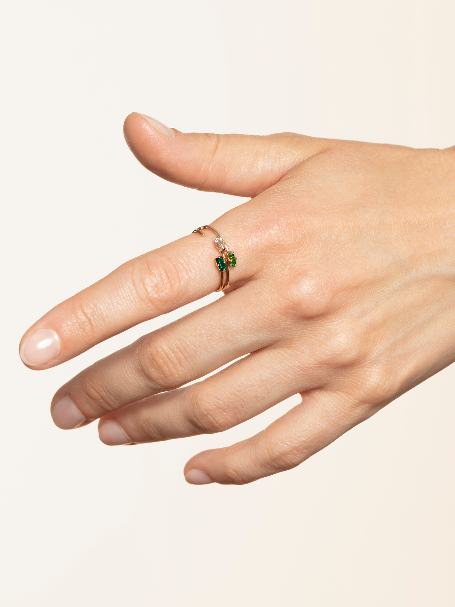 Bague ajustable jules APRIL PLEASE Doré