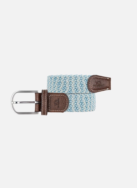 Ceinture tressée élastique multicolore Bleu by BILLYBELT BILLYBELT Ceinture tressée élastique multicolore Bleu