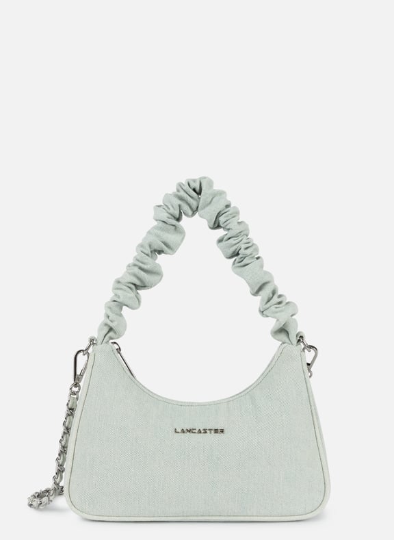 Petit sac besace - chouchou jean Bleu by LANCASTER LANCASTER Petit sac besace - chouchou jean Bleu