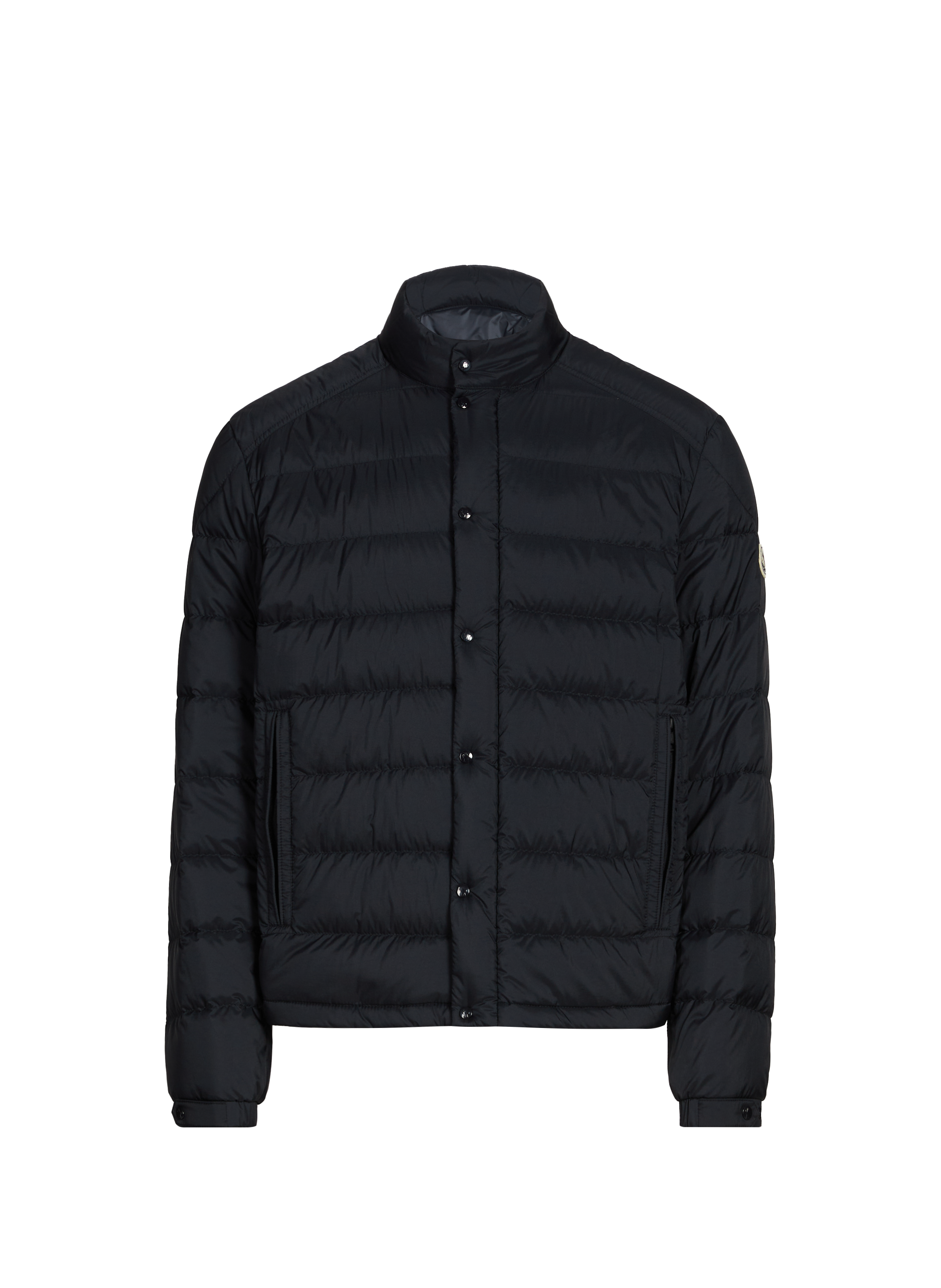 Short quilted down jacket MONCLER Blue