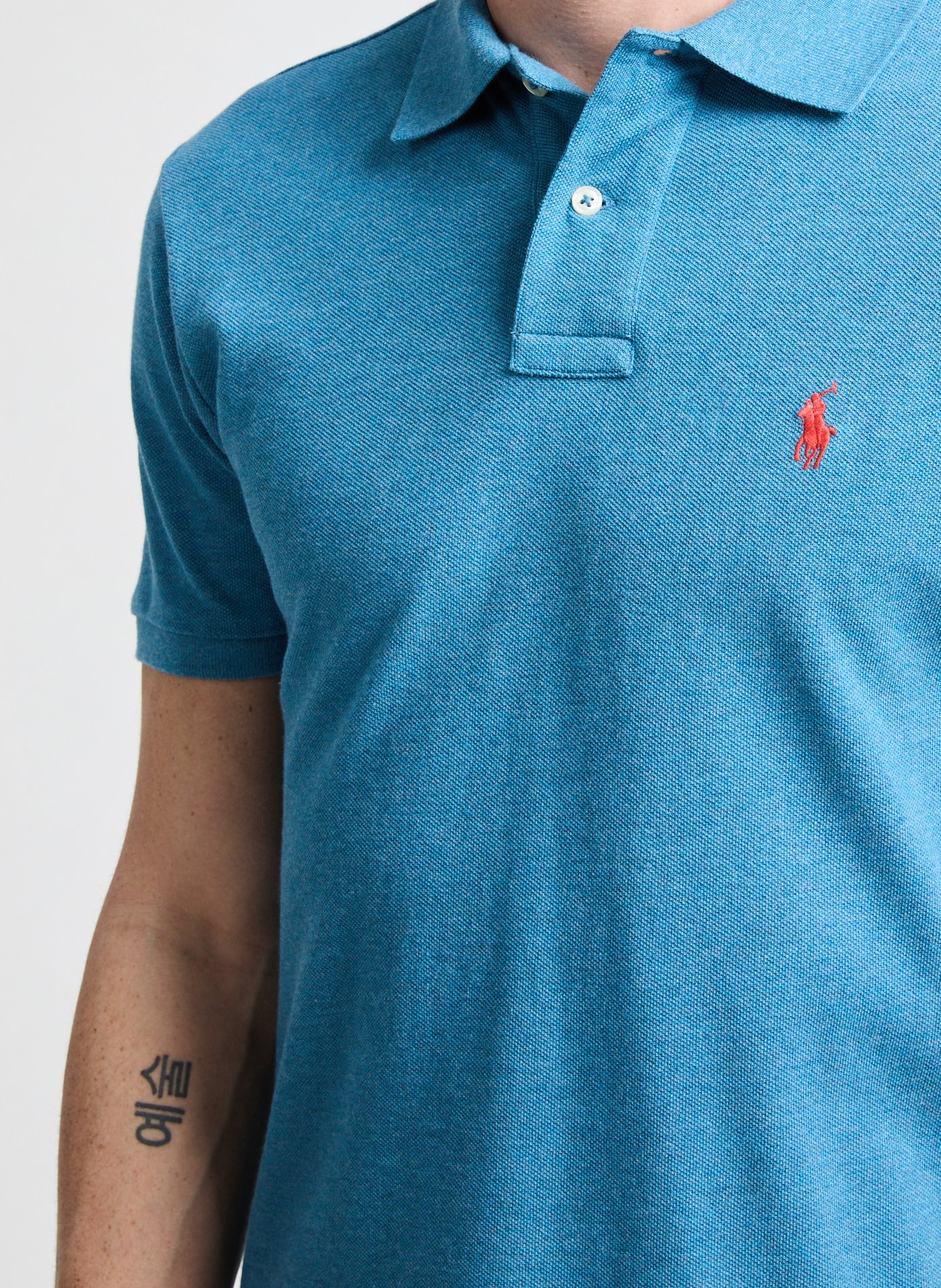 Cotton polo shirt  Blue