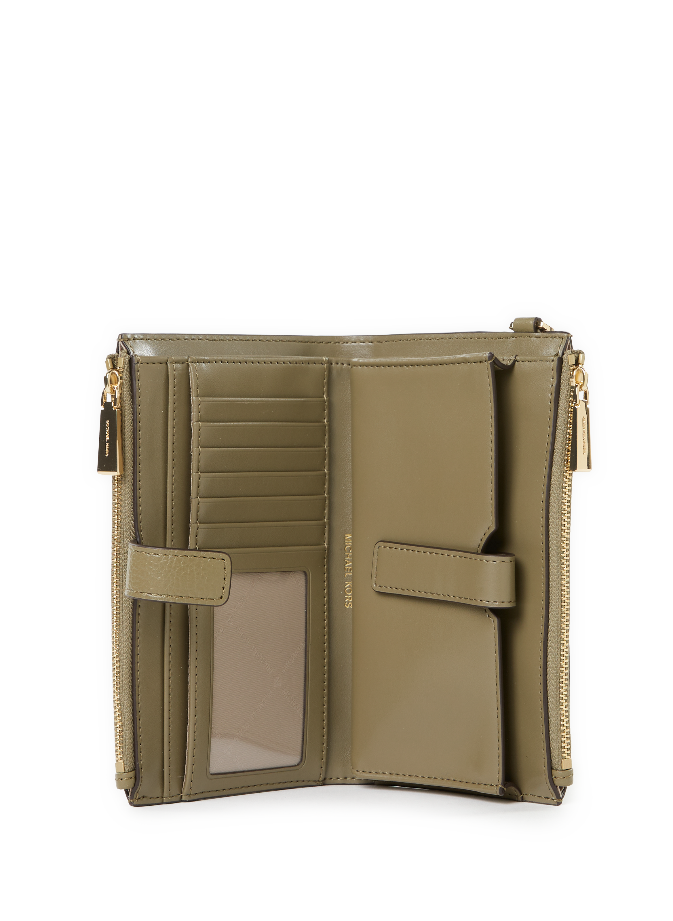  Leather wallet MICHAEL KORS Khaki