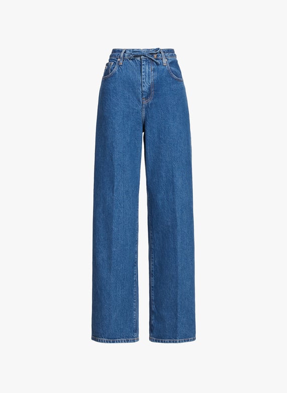 Jean large en coton  | Bleu by LACOSTE Jean large en coton  Bleu