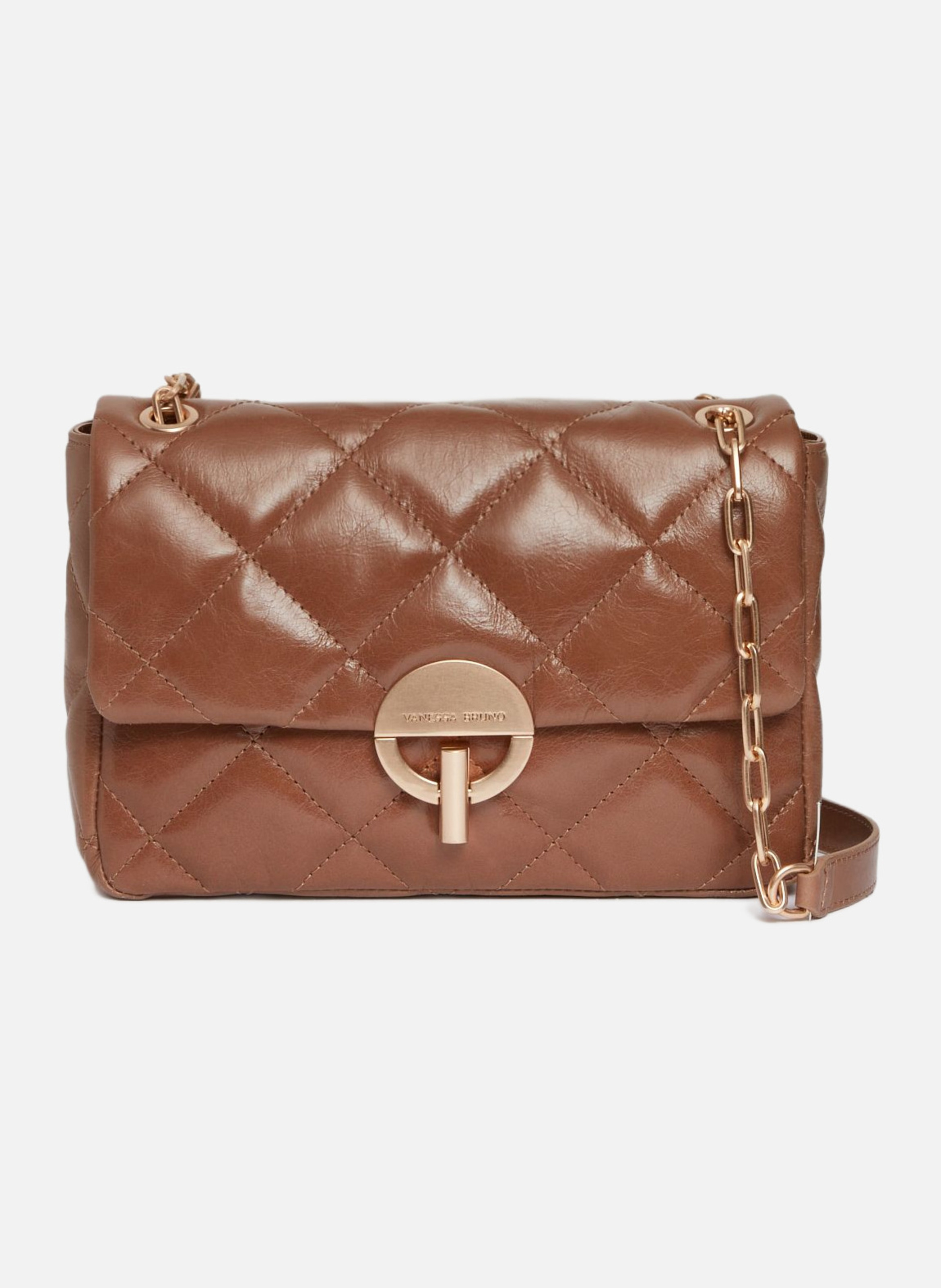 Grand sac moon en cuir VANESSA BRUNO Marron