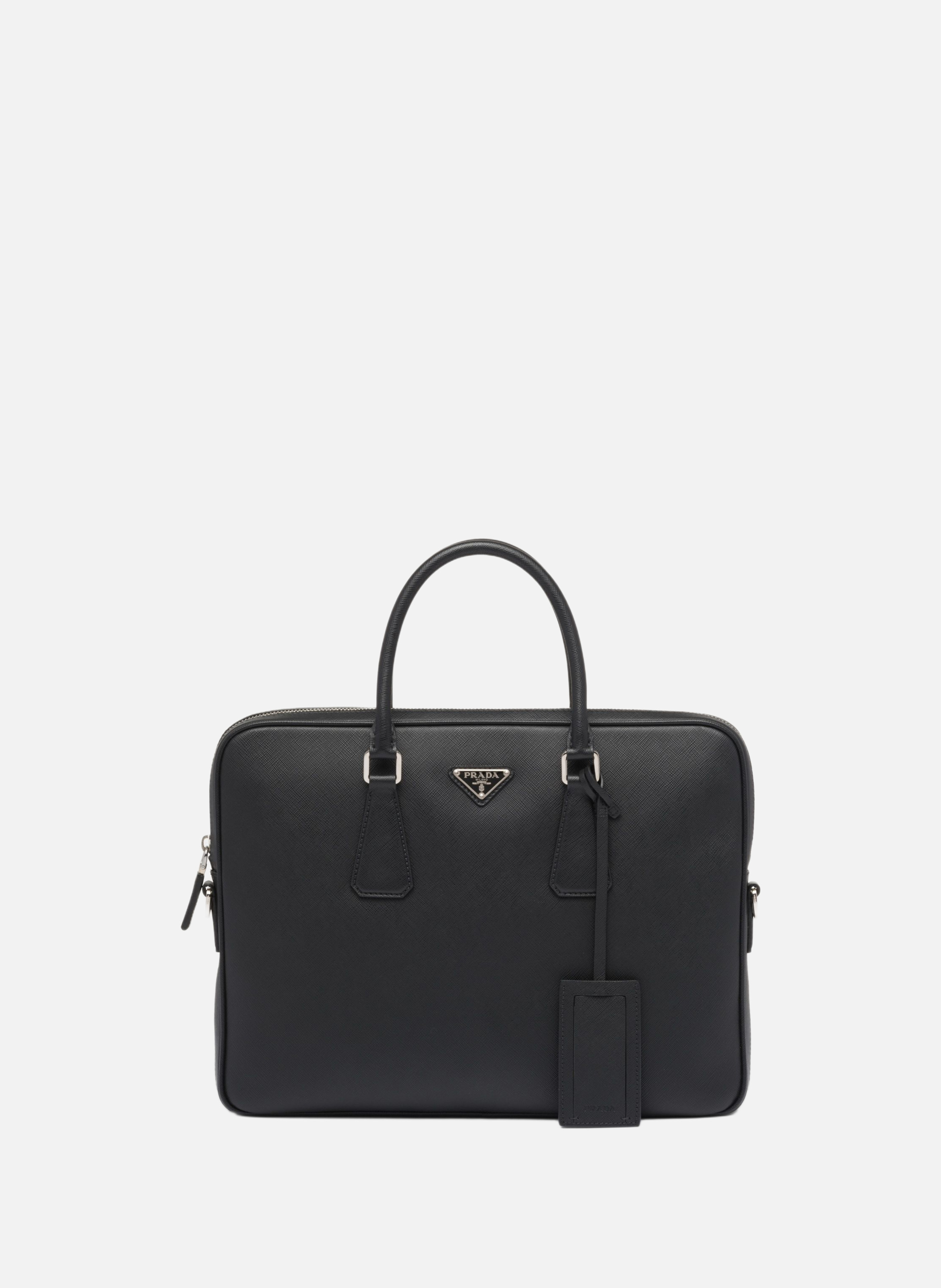 Briefcase en cuir PRADA Noir
