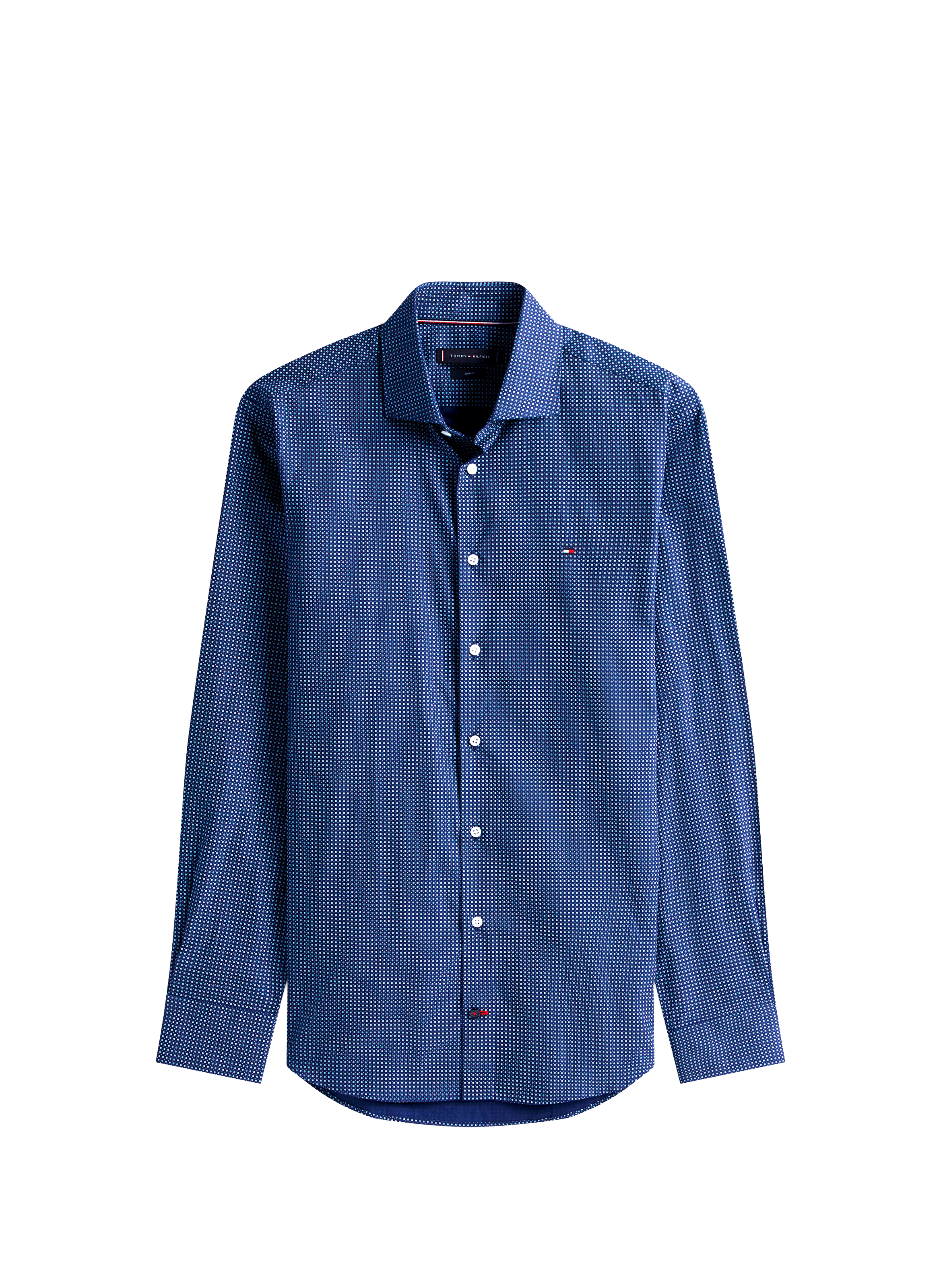 Cotton poplin shirt TOMMY HILFIGER Blue