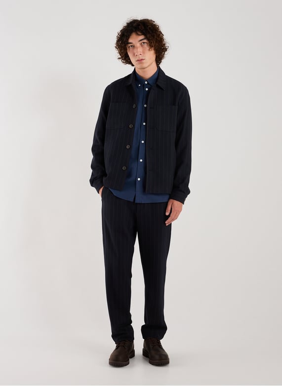 Blouson rayé | Bleu by LES DEUX Blouson rayé Bleu