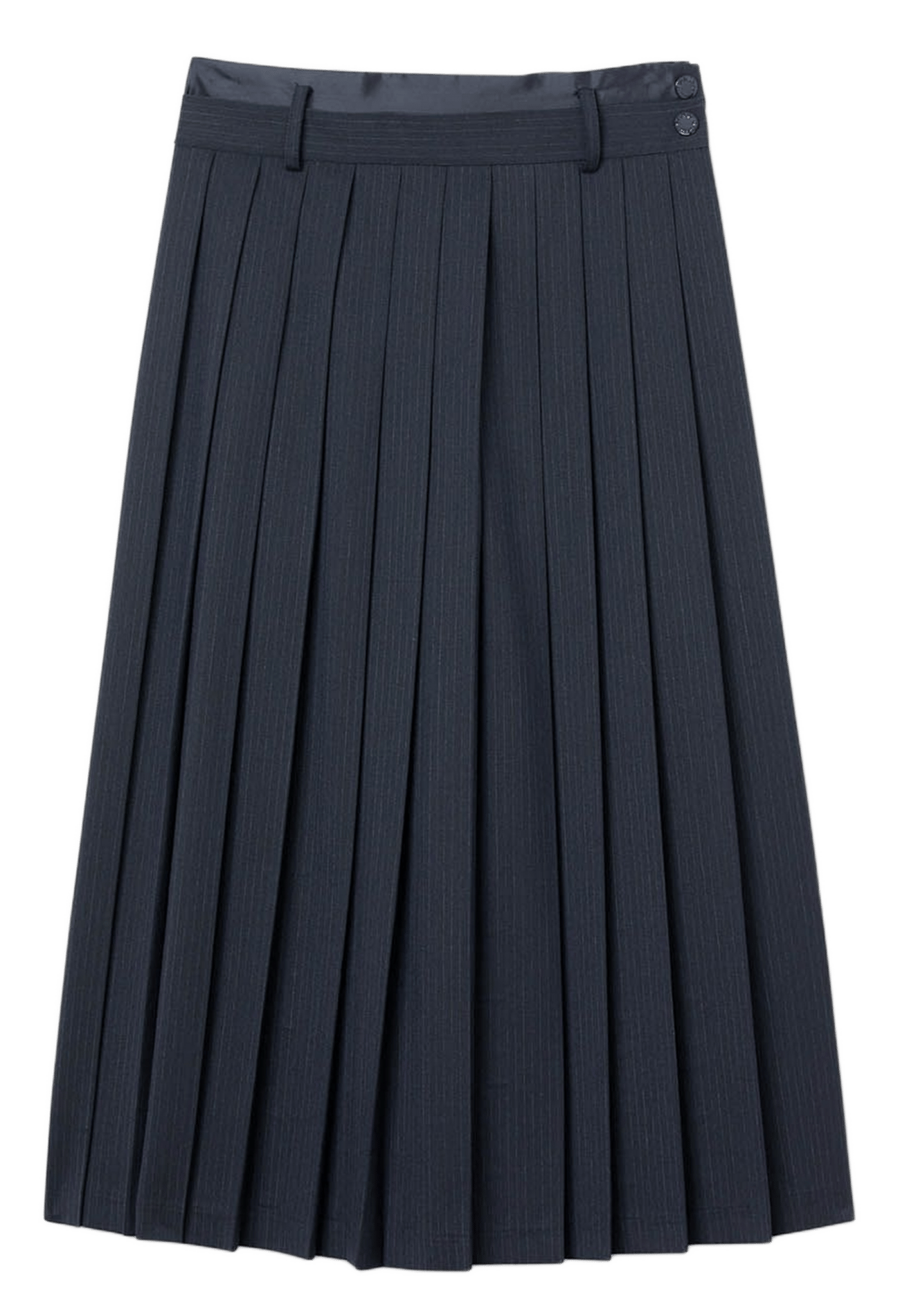 Jupe plissée évasée unie SANDRO Bleu