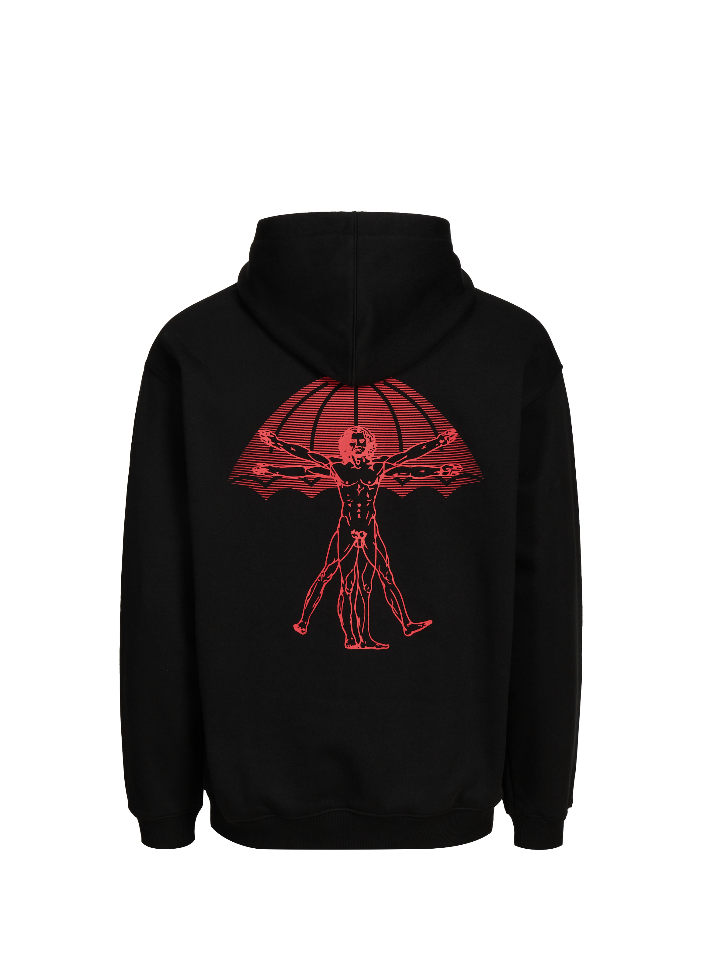 Oversized hooded sweatshirt in mixed cotton HELAS CAPS Blue