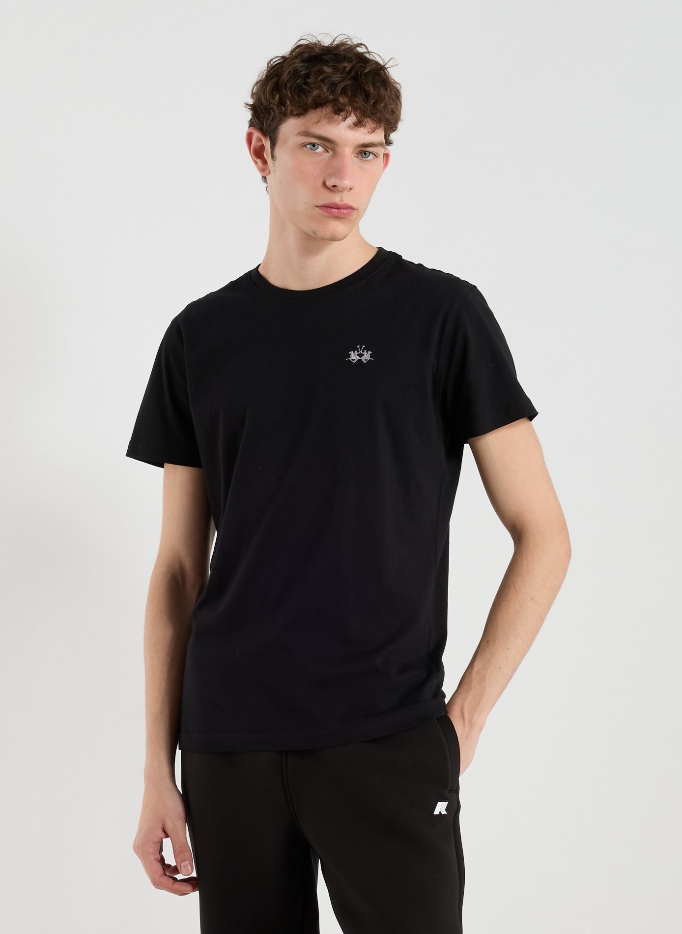 LA MARTINA T-shirt en coton Noir