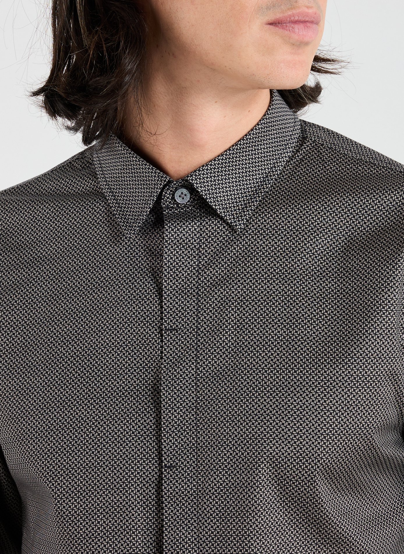 Cotton patterned shirt ARMANI EXCHANGE Blue