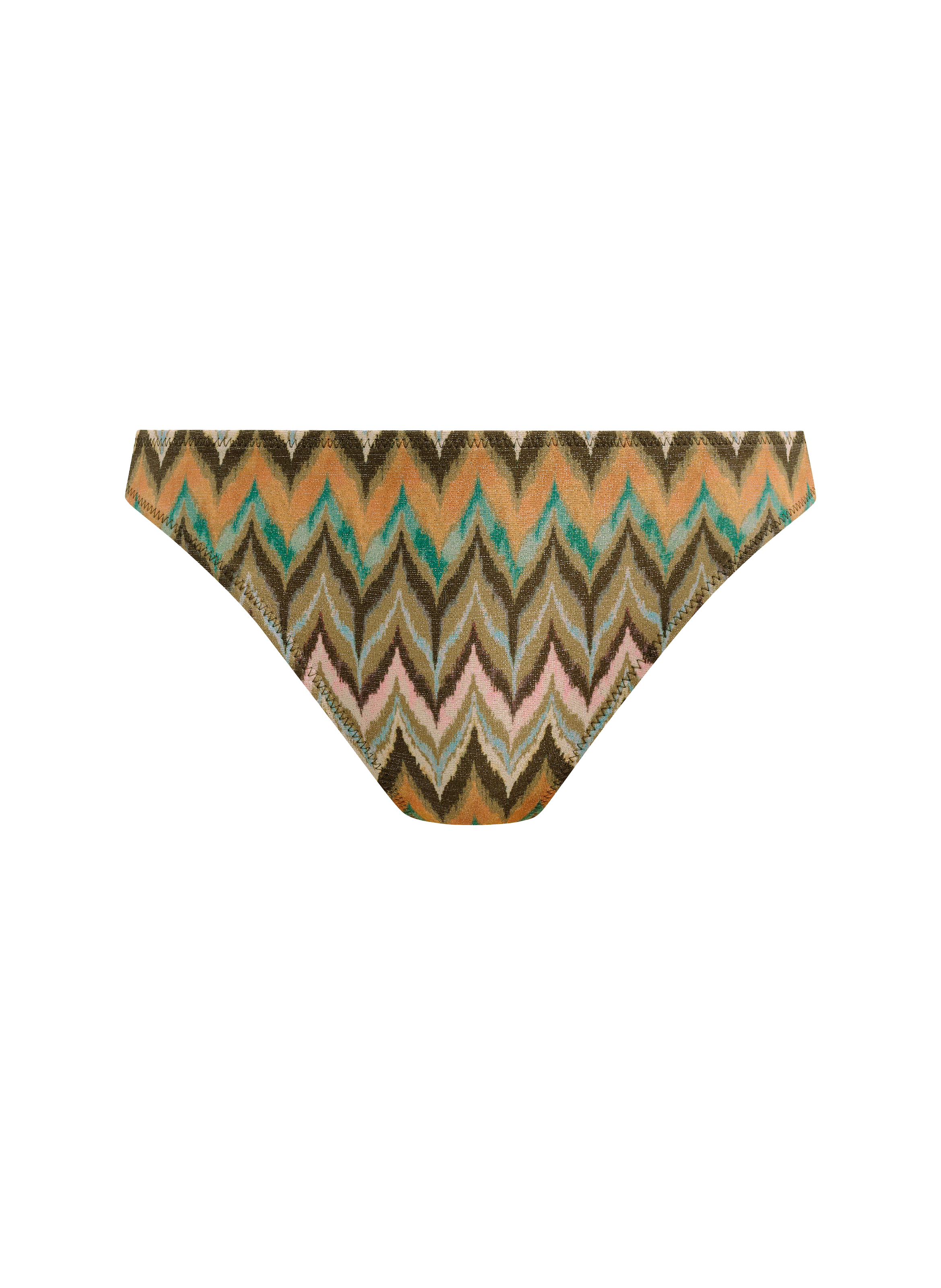 Bas de maillot de bain Arizona à imprimé zigzag FREYA Vert
