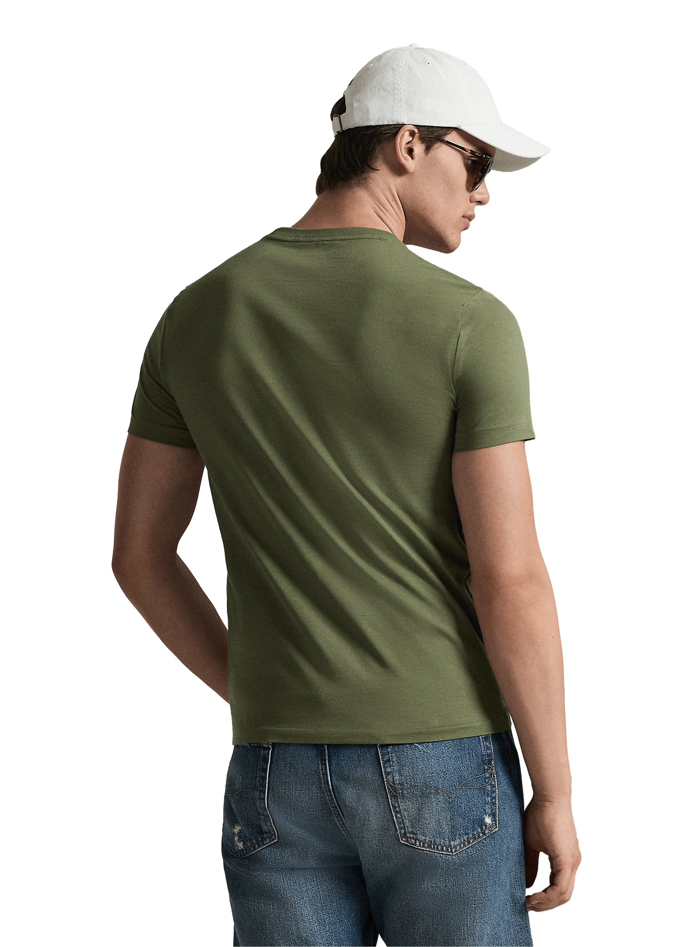 Cotton round-neck T-shirt POLO RALPH LAUREN Green