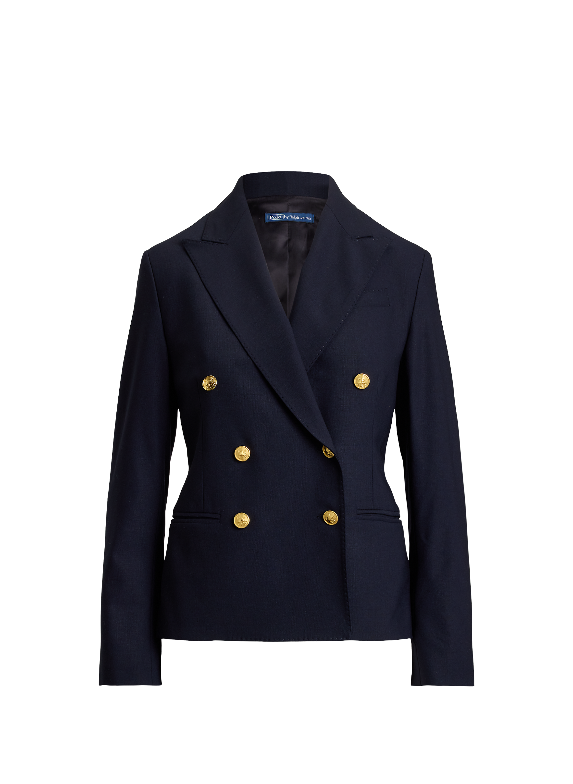Double-breasted button-up blazer in a wool blend POLO RALPH LAUREN Blue