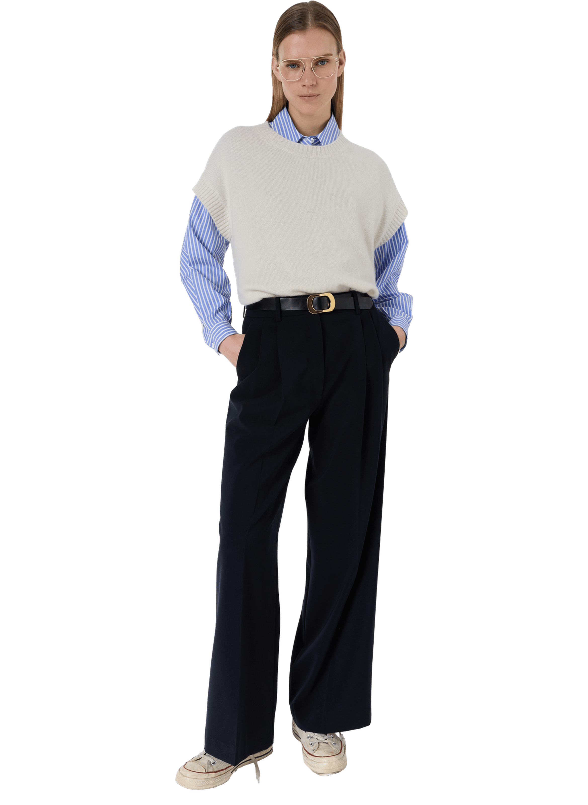 Pull sans manche en cachemire - lohna GERARD DAREL Beige