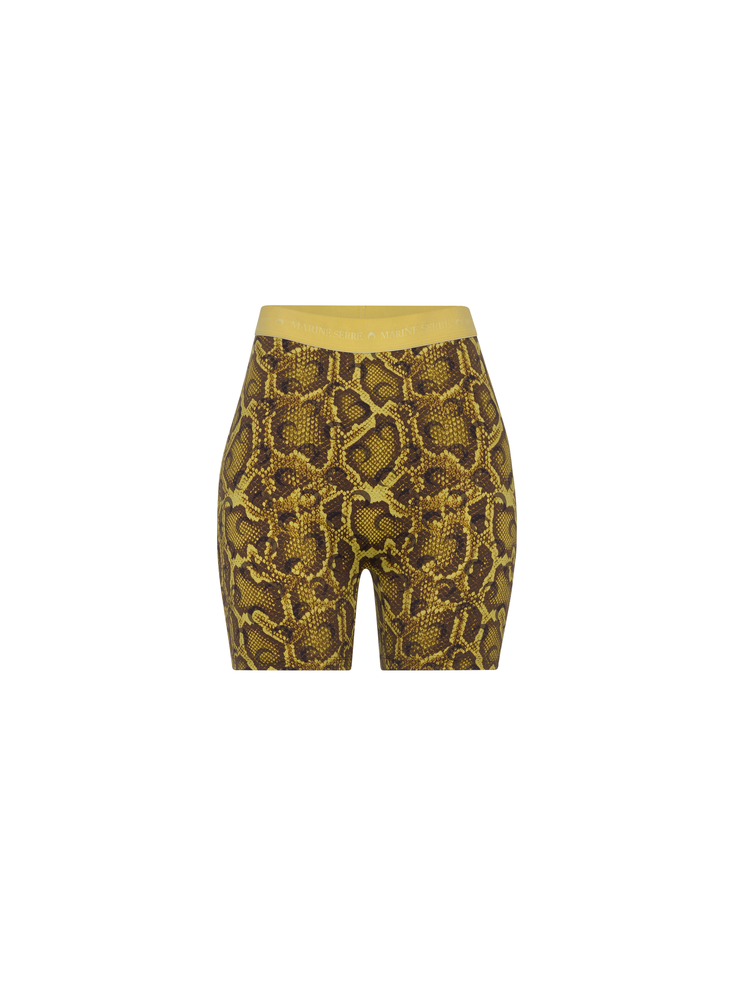 Mini-short en jersey imprimé python MARINE SERRE Jaune