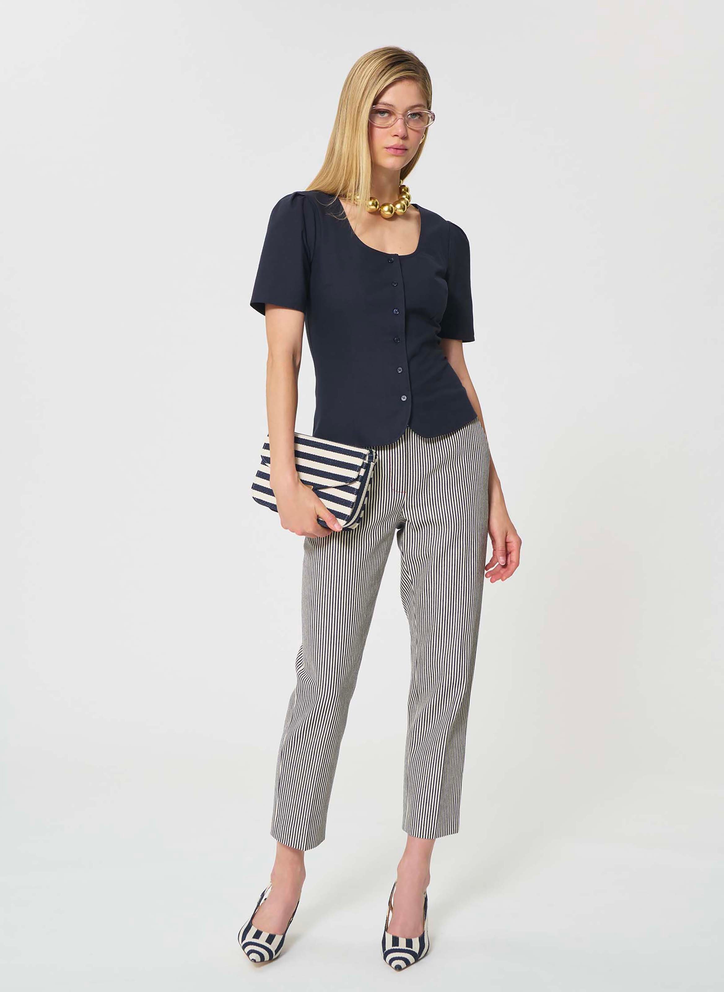 Chemise camina TARA JARMON Bleu