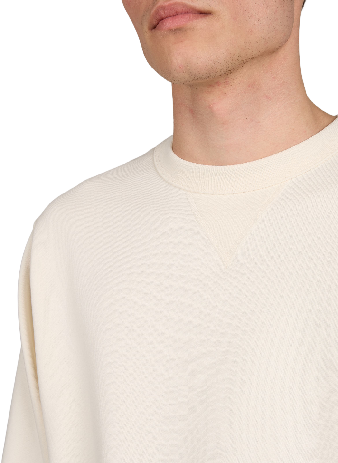 Cotton sweatshirt AU PRINTEMPS PARIS Beige