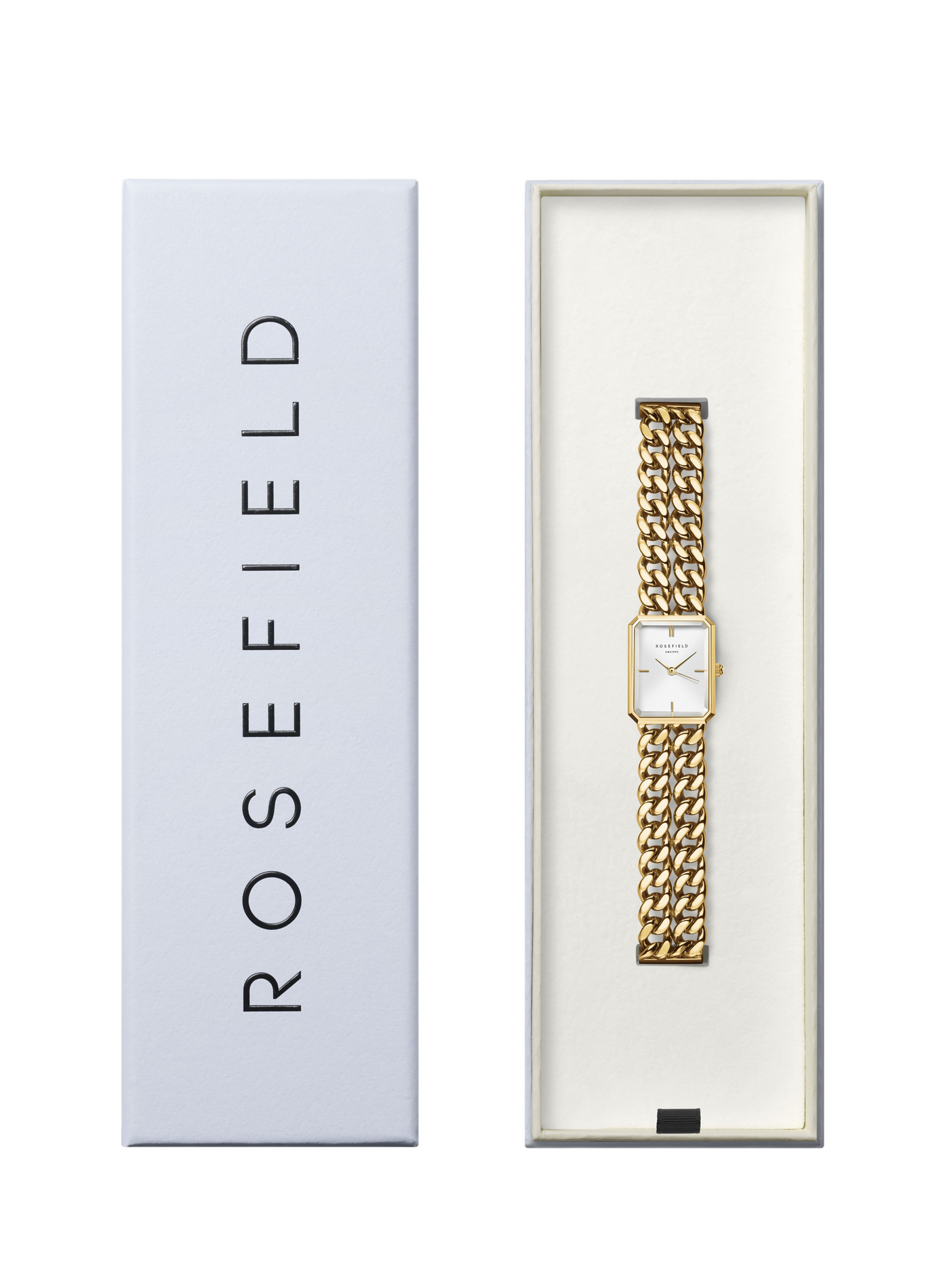 Montre analogique Studio Double Chain ROSEFIELD Blanc