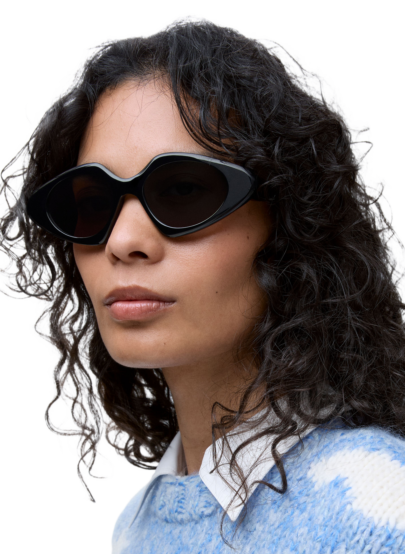 Lunettes de soleil Triangle Slim LOEWE Noir