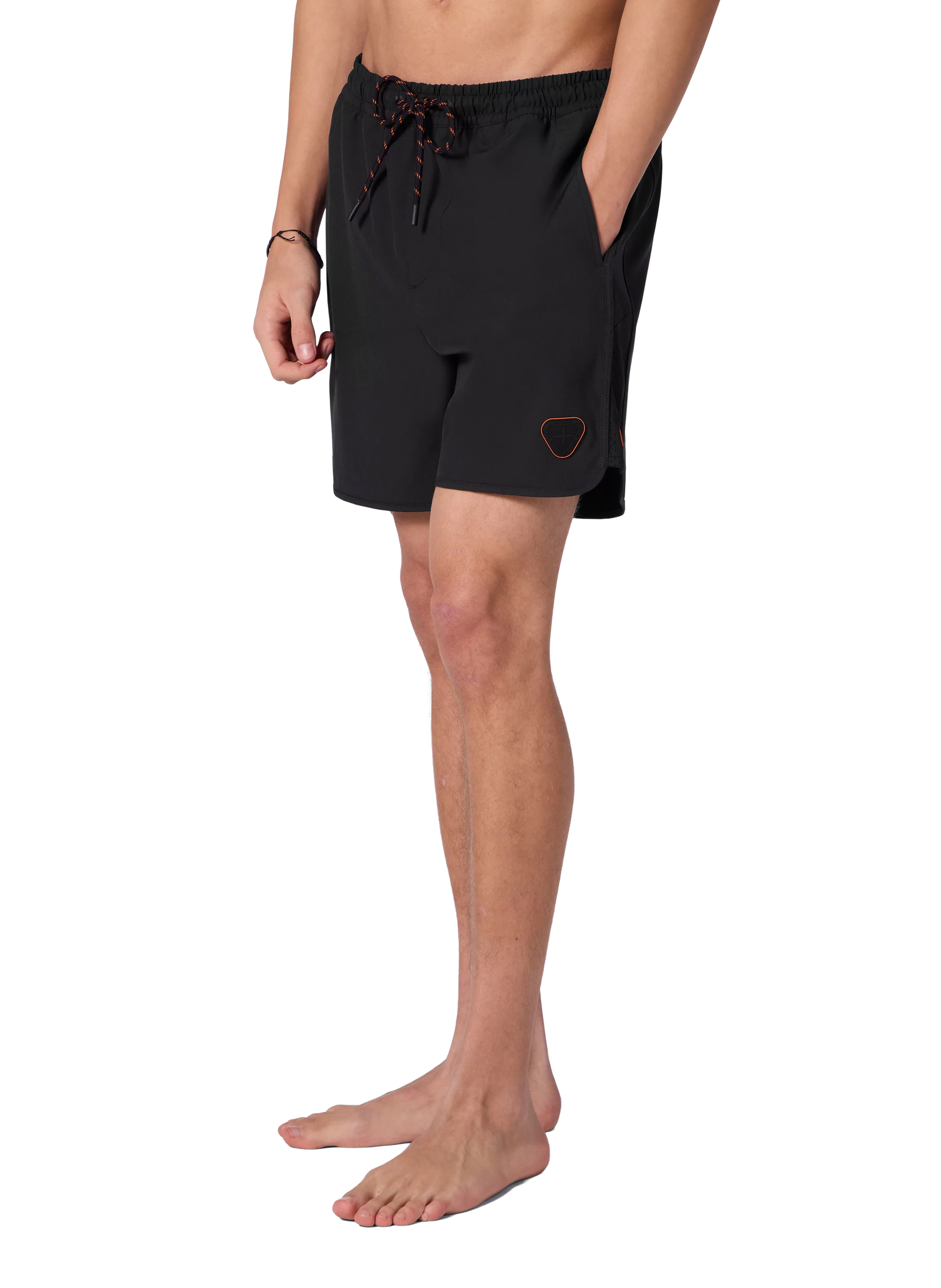 Short de bain Samy en color-block GERTRUDE ET GASTON Noir