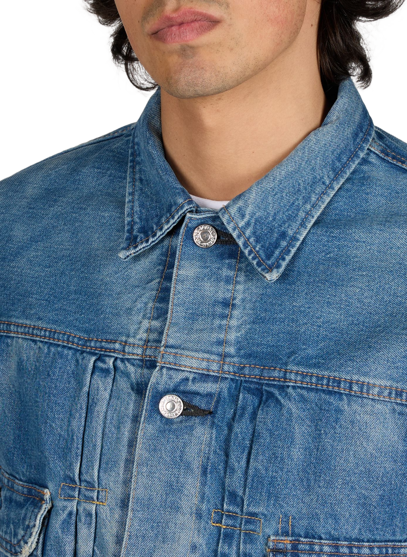 Cotton denim jacket EDWIN Blue