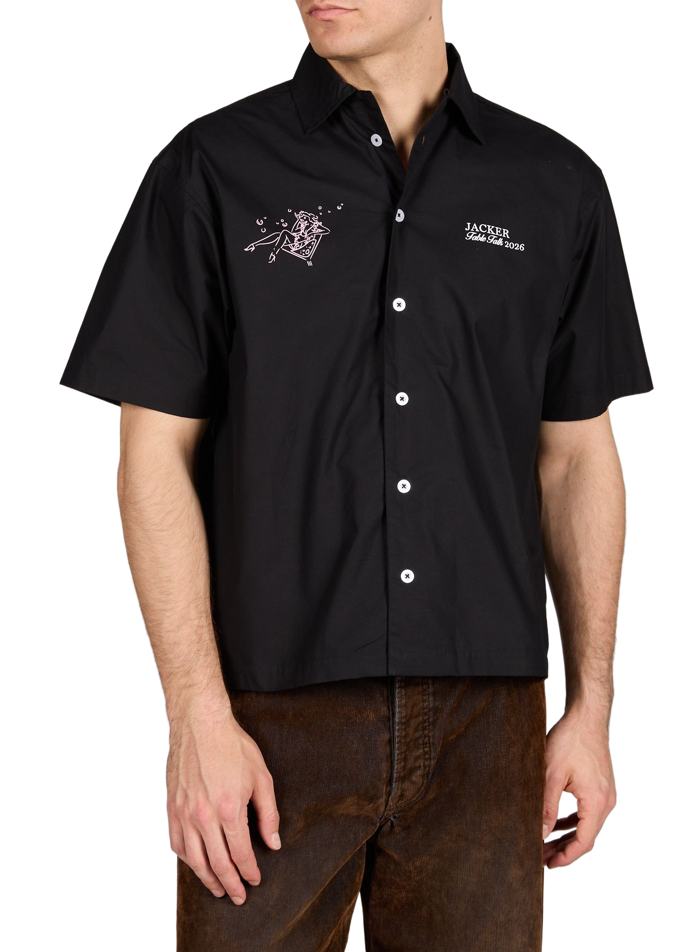 Grace patterned cotton shirt JACKER. Black