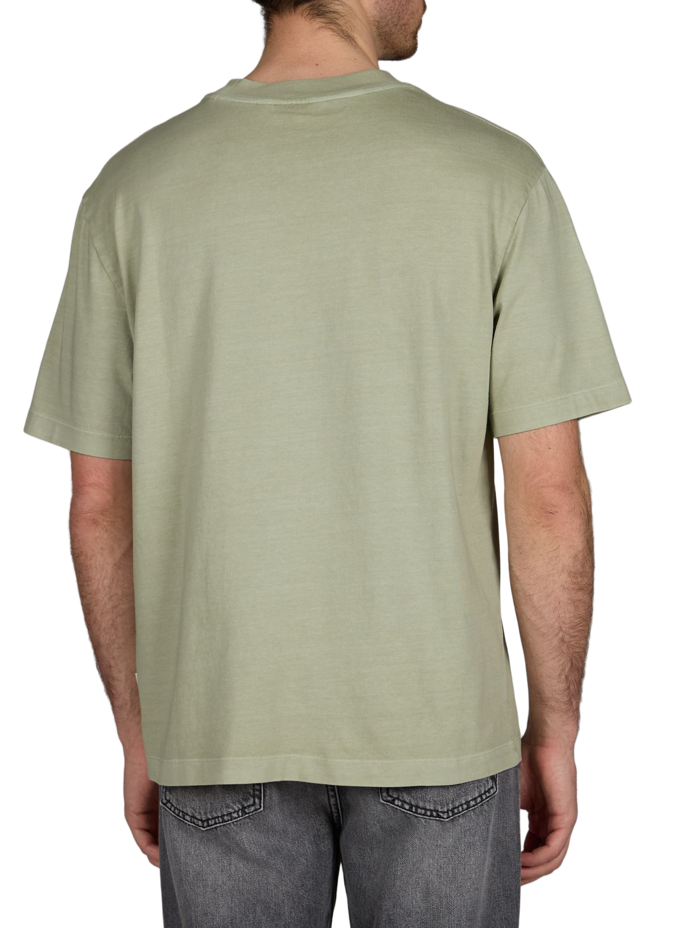 T-shirt droit manches courtes en coton MINIMUM Vert