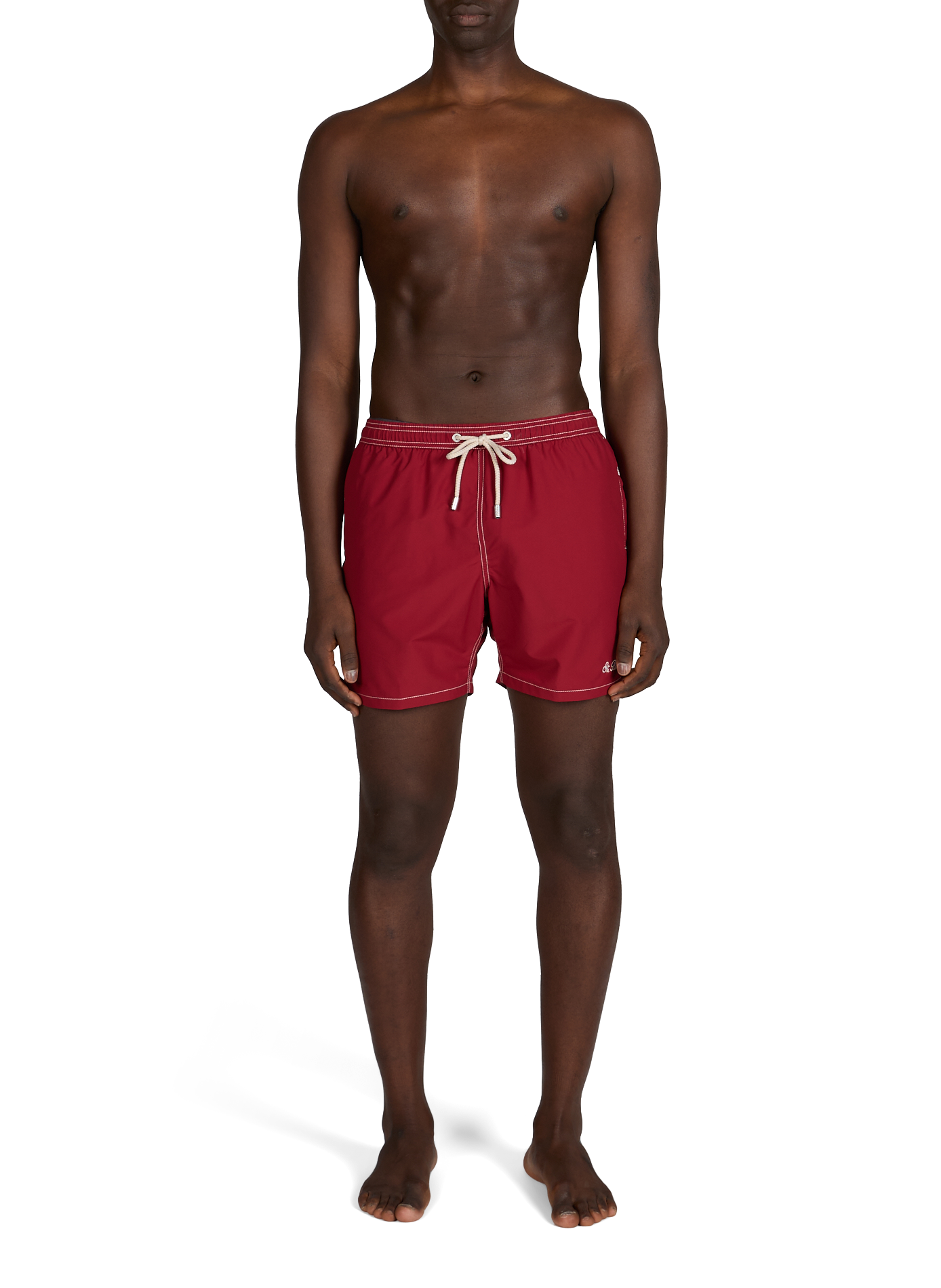 Recycled polyester swim shorts MC2 SAINT BARTH Red