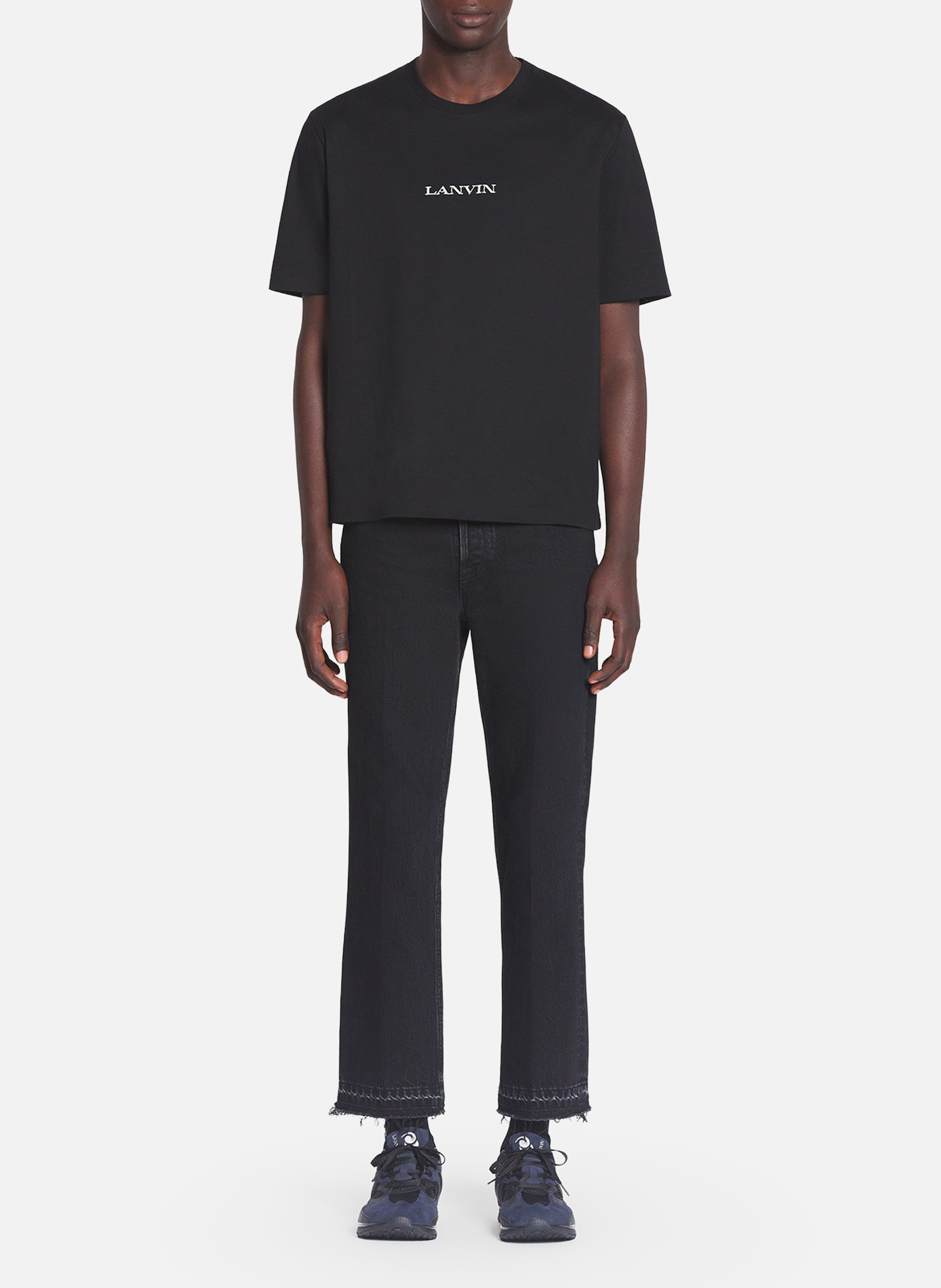 T-shirt brodé lanvin LANVIN Noir