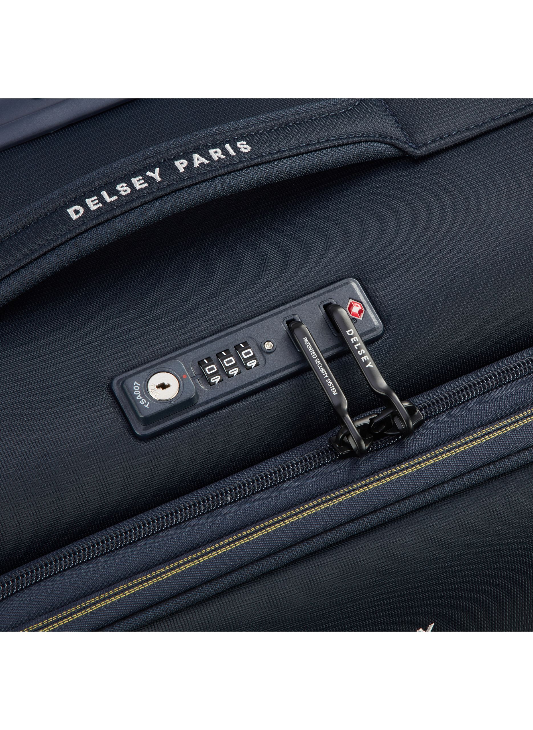 Valise cabine souple taille s - brochant 3 DELSEY PARIS Bleu